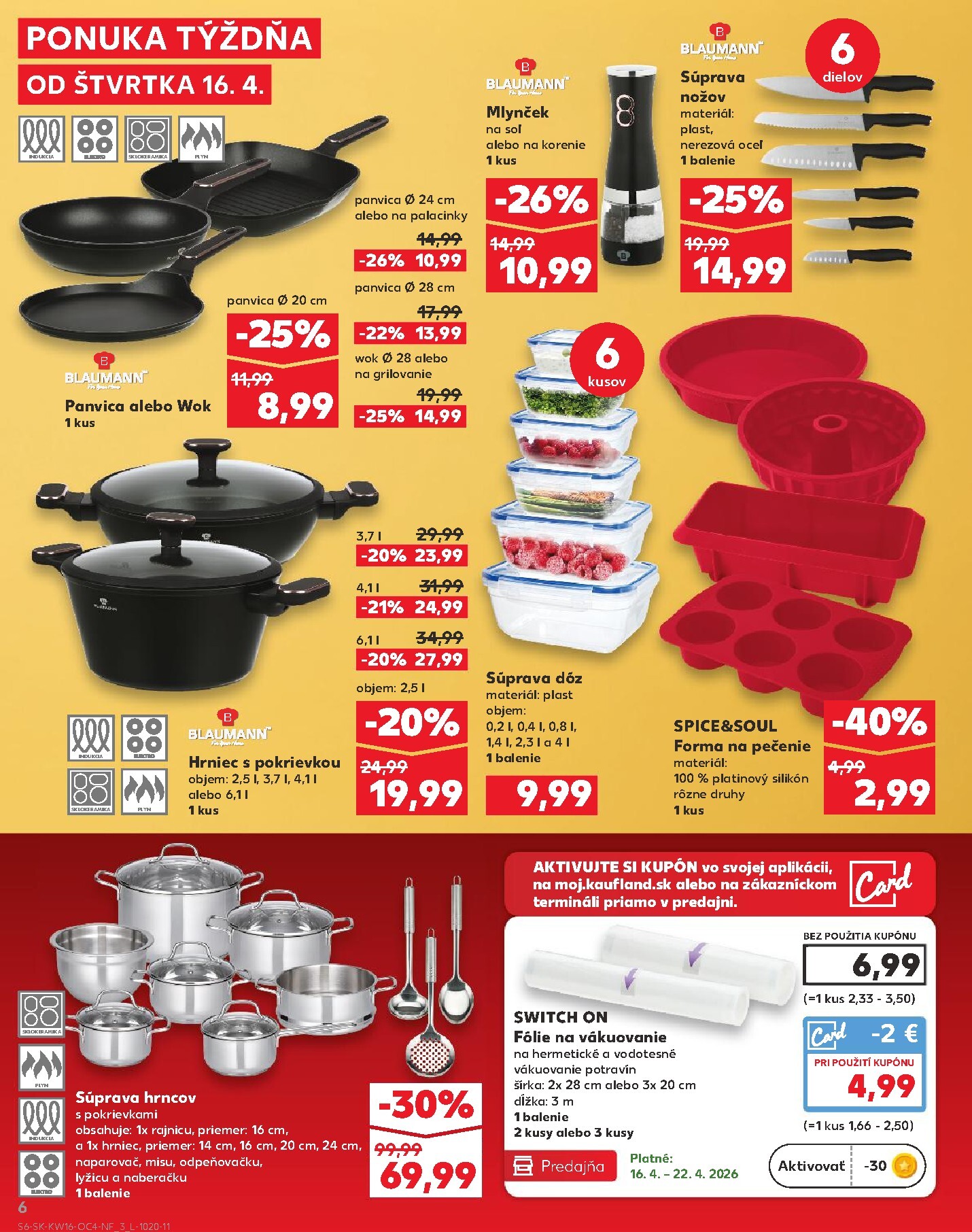 kaufland - Nový leták Kaufland - Ponuka týždňa platný od štvrtka, 16.04.2026 do stredy, 22.04.2026 - page: 6