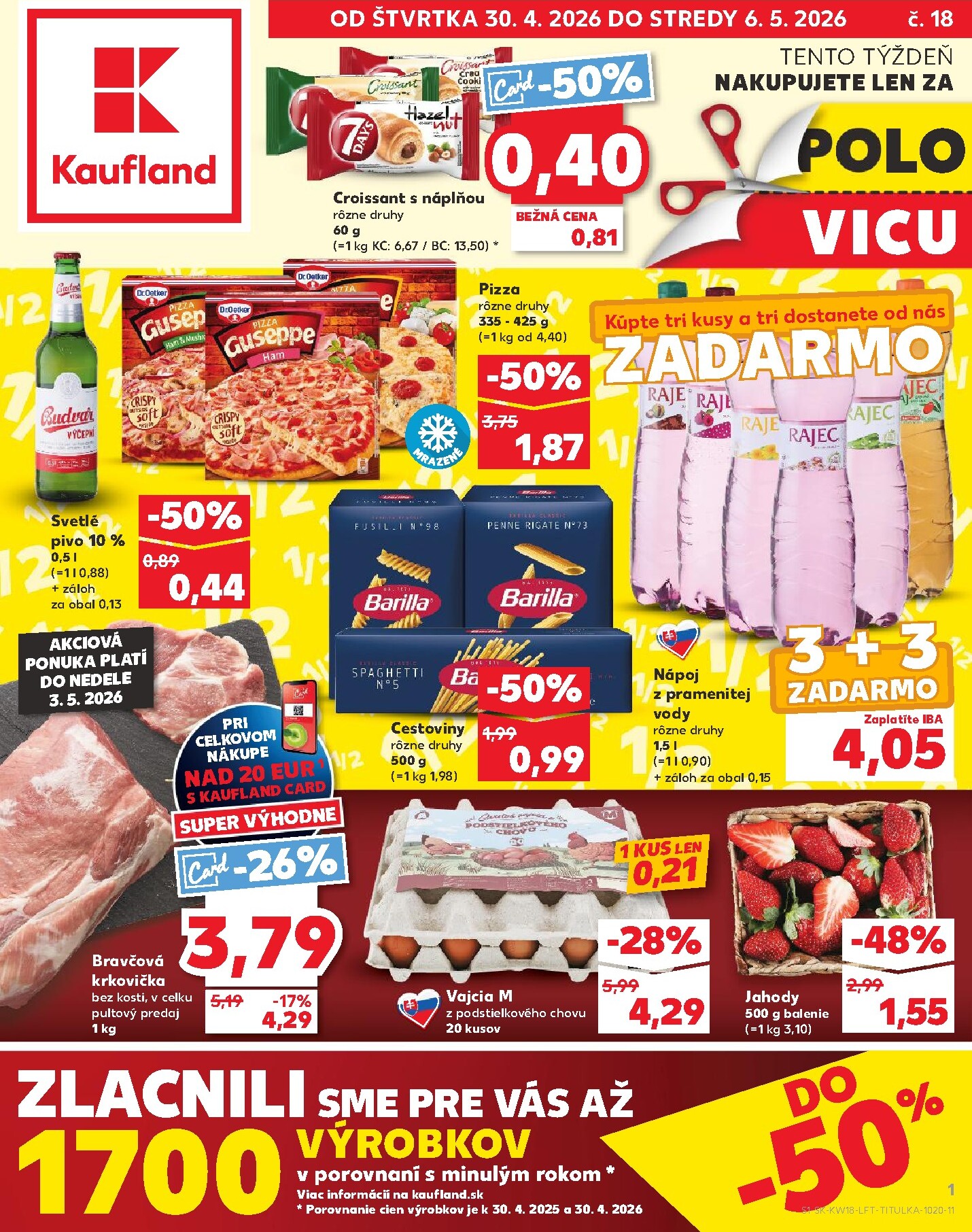 kaufland - Nový leták Kaufland od štvrtka, 30.04.2026 do stredy, 06.05.2026 - page: 1