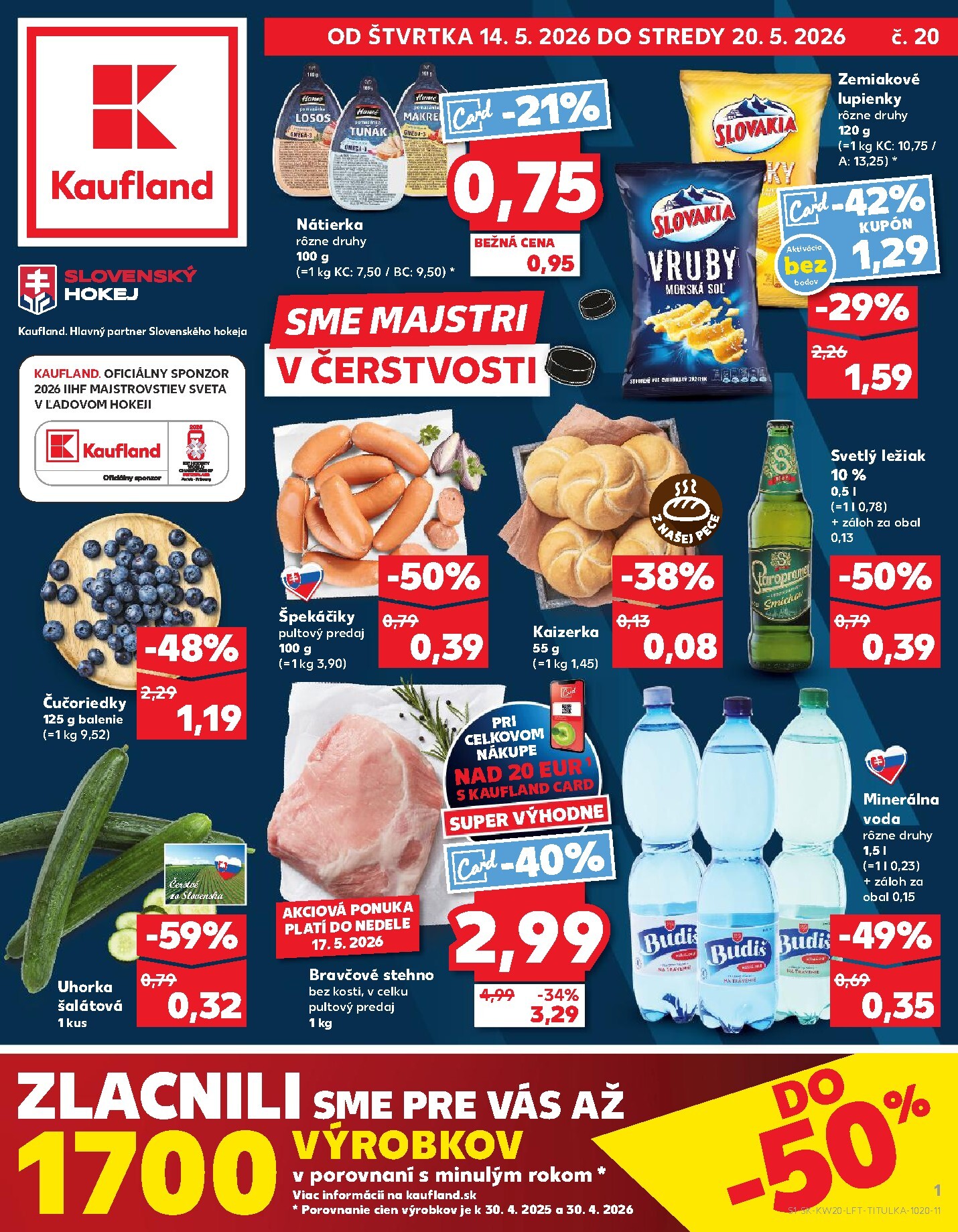 kaufland - Nový leták Kaufland od štvrtka, 14.05.2026 do stredy, 20.05.2026