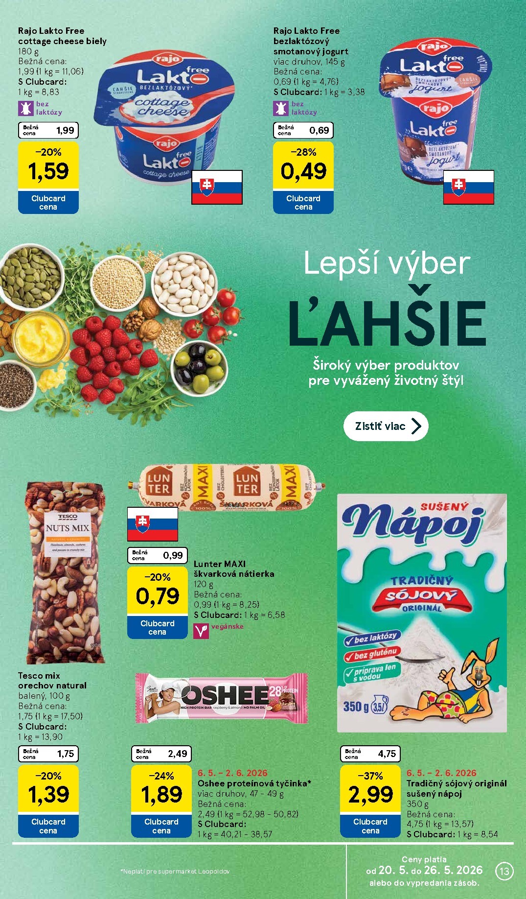 tesco - Nový Tesco supermarket leták od stredy, 20.05.2026 do utorka, 26.05.2026 - page: 13