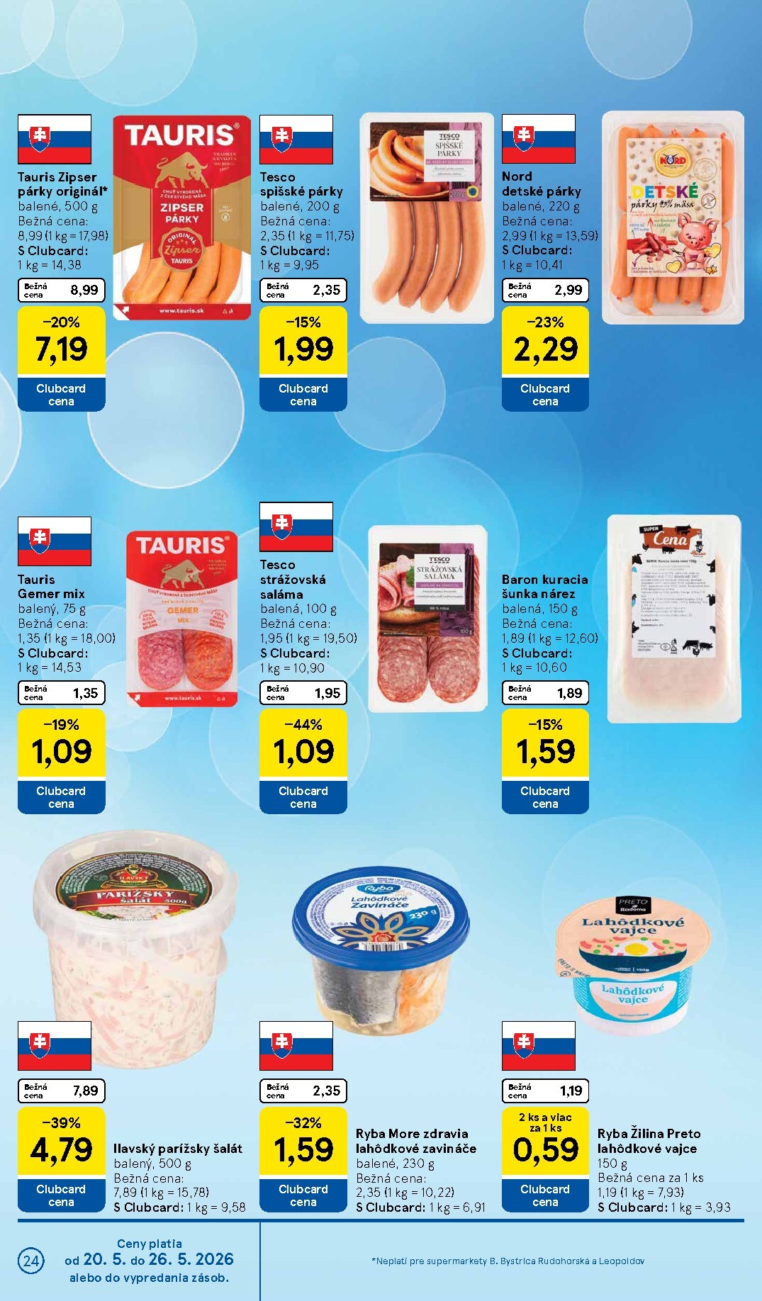 tesco - Nový Tesco supermarket leták od stredy, 20.05.2026 do utorka, 26.05.2026 - page: 24