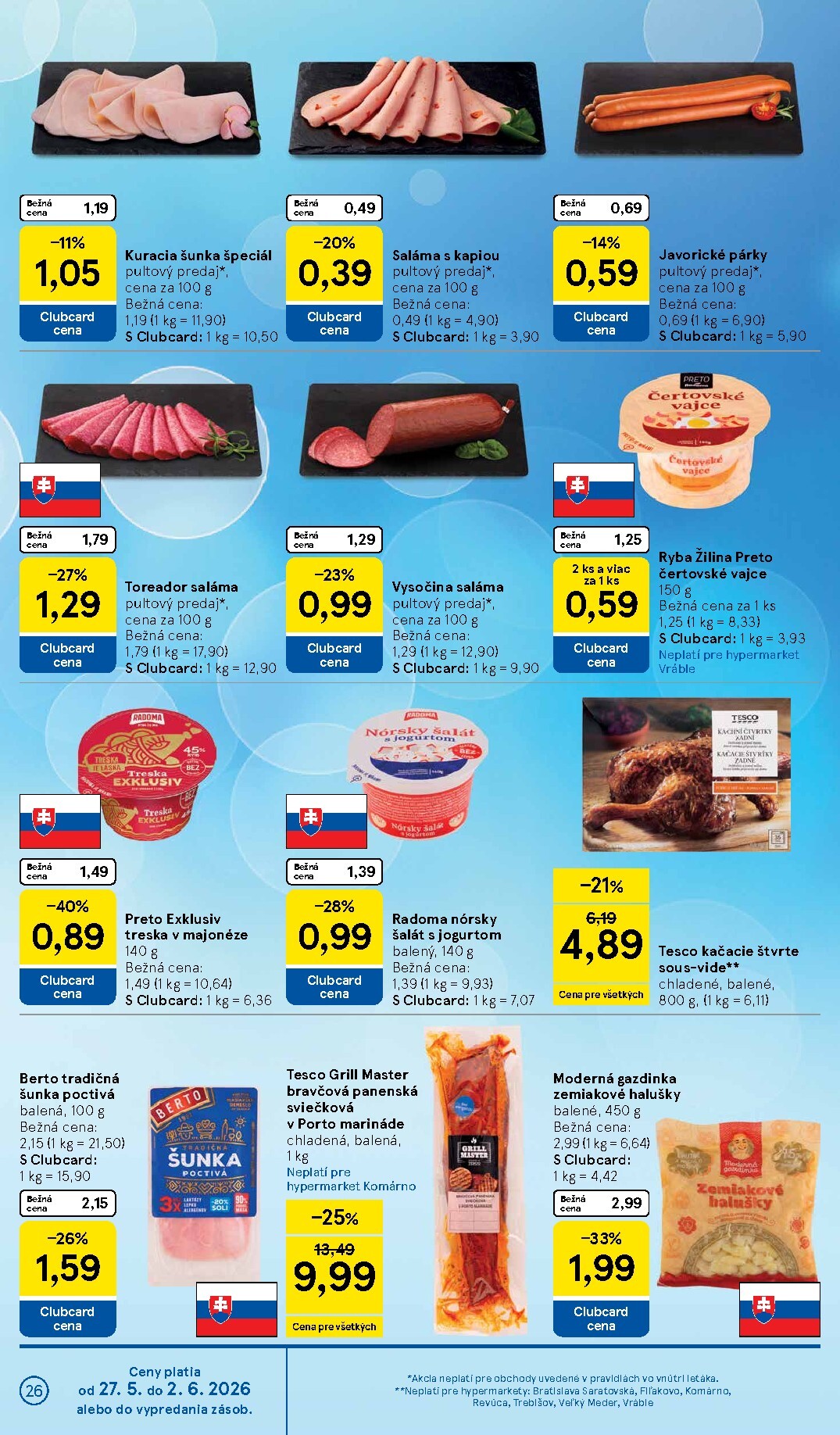 tesco - Nový Tesco leták od stredy, 27.05.2026 do utorka, 02.06.2026 - page: 26