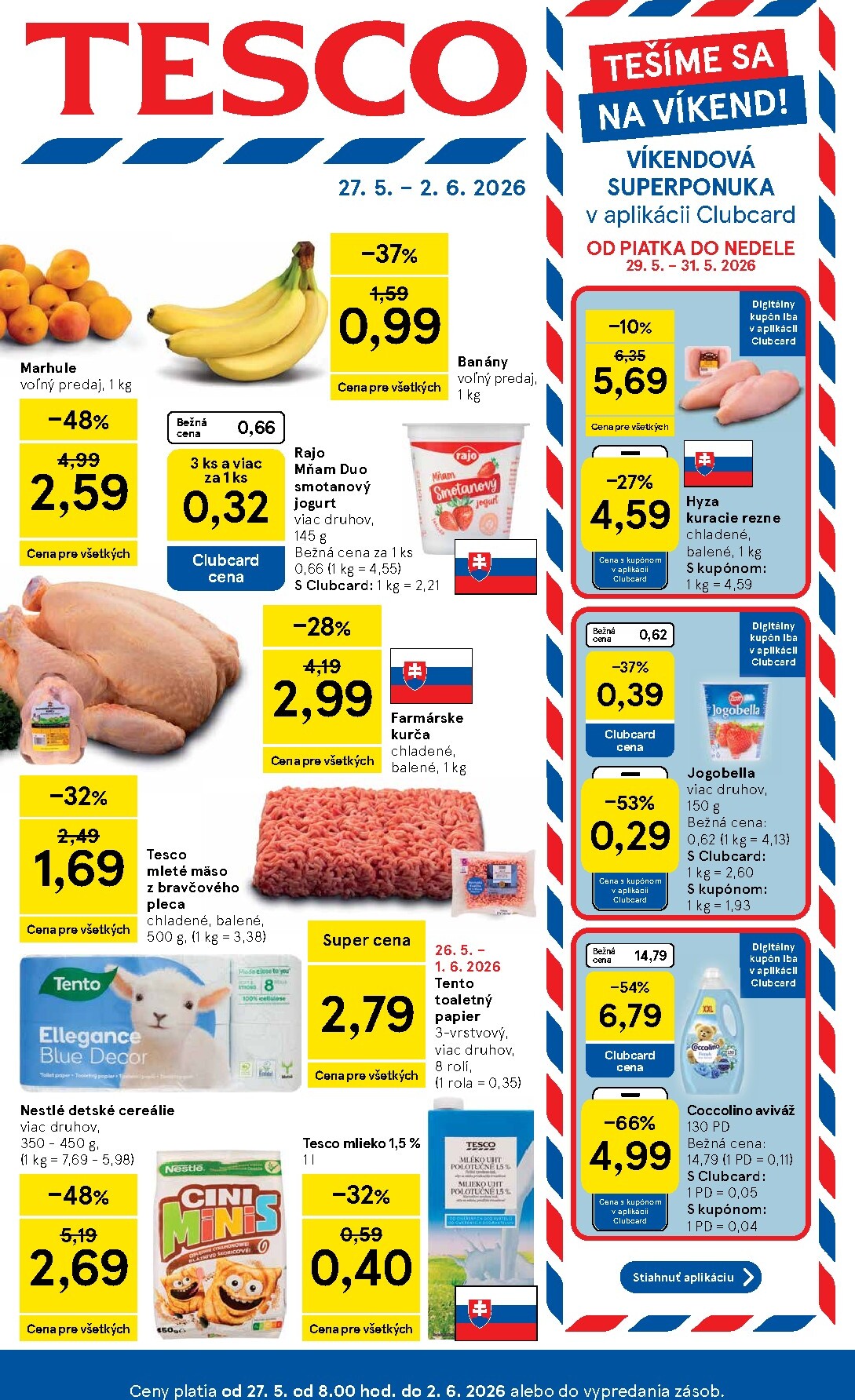 tesco - Nový Tesco leták od stredy, 27.05.2026 do utorka, 02.06.2026