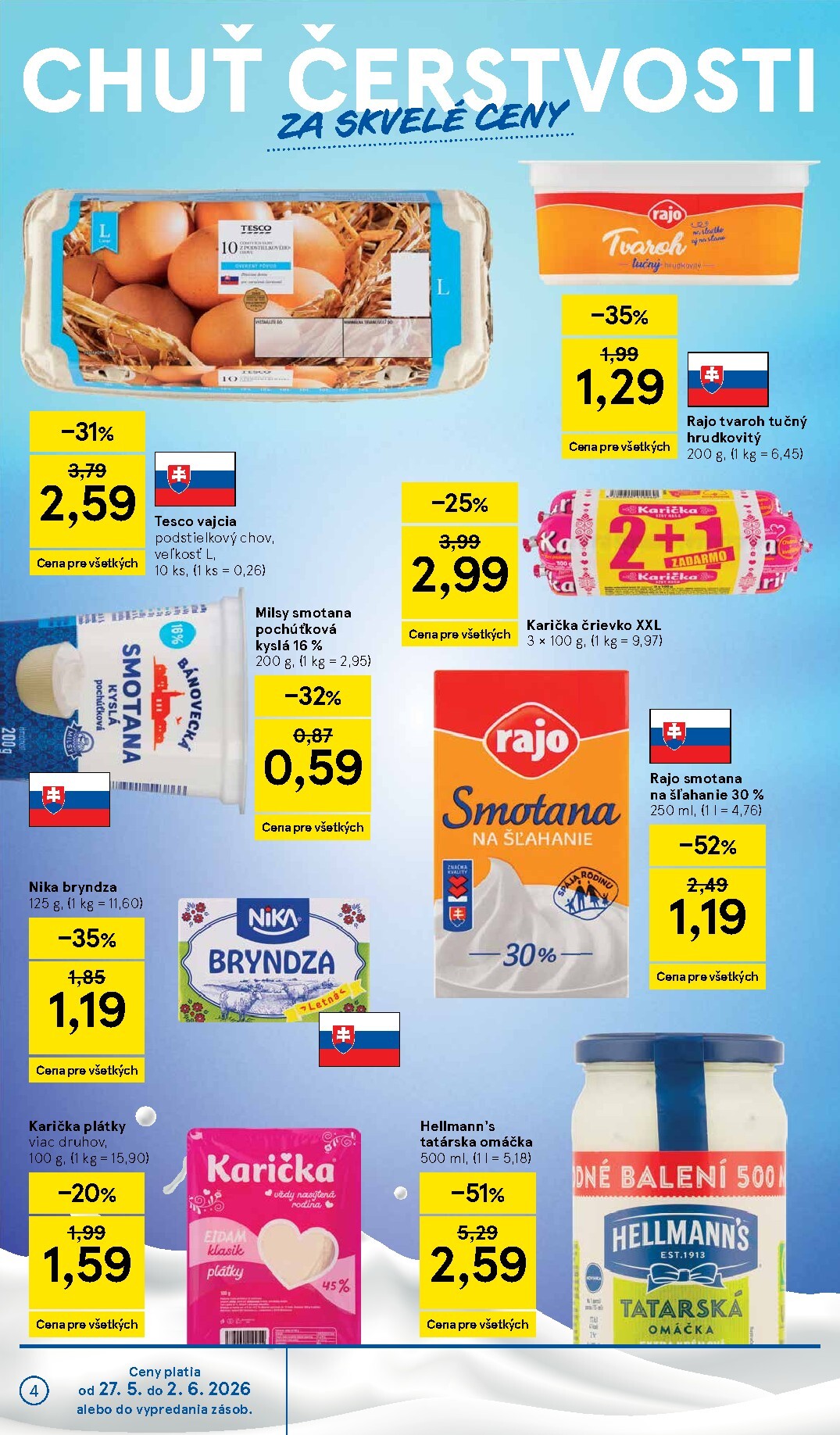 tesco - Nový Tesco leták od stredy, 27.05.2026 do utorka, 02.06.2026 - page: 4