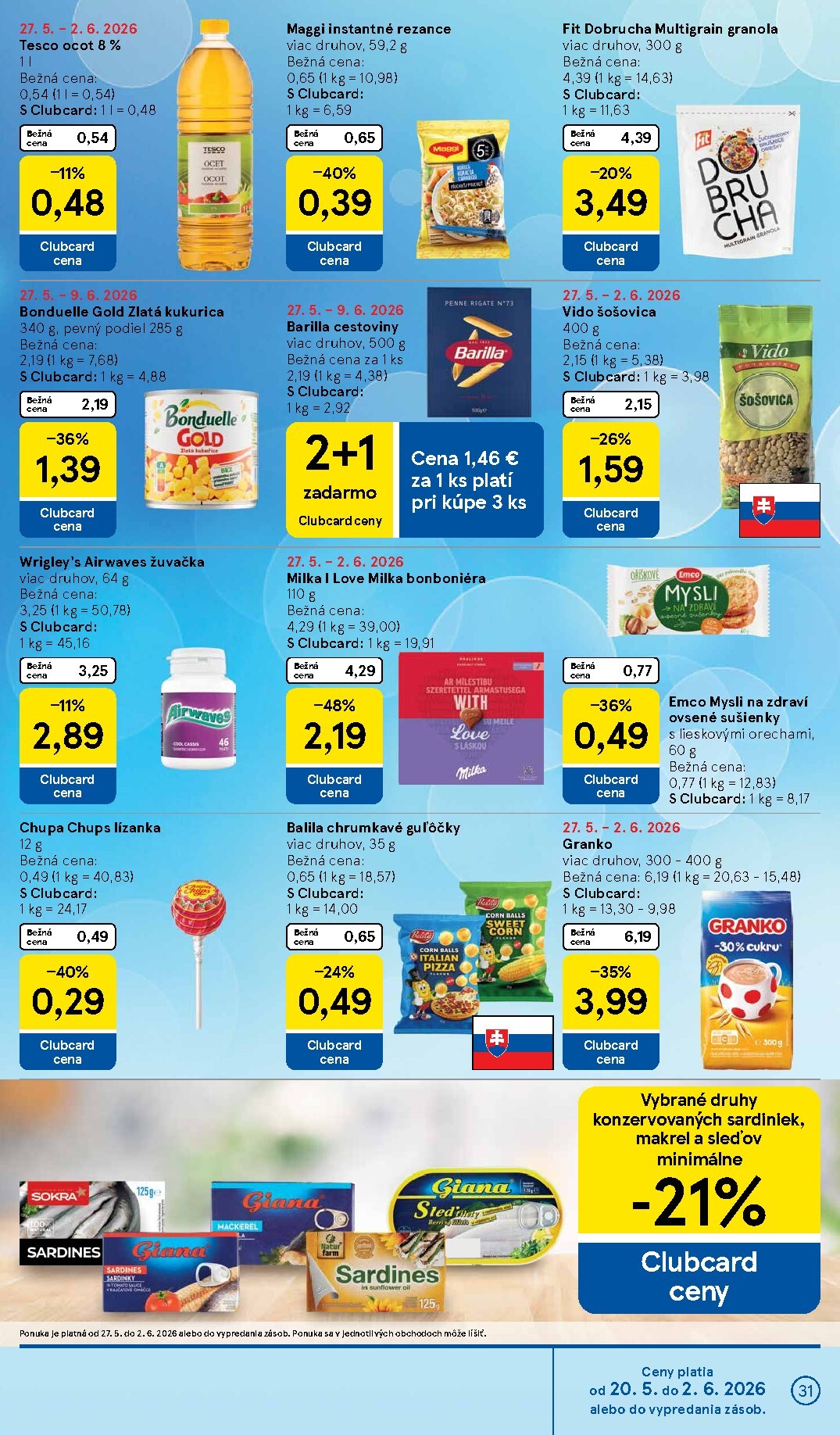 tesco - Nový Tesco leták od stredy, 27.05.2026 do utorka, 02.06.2026 - page: 31