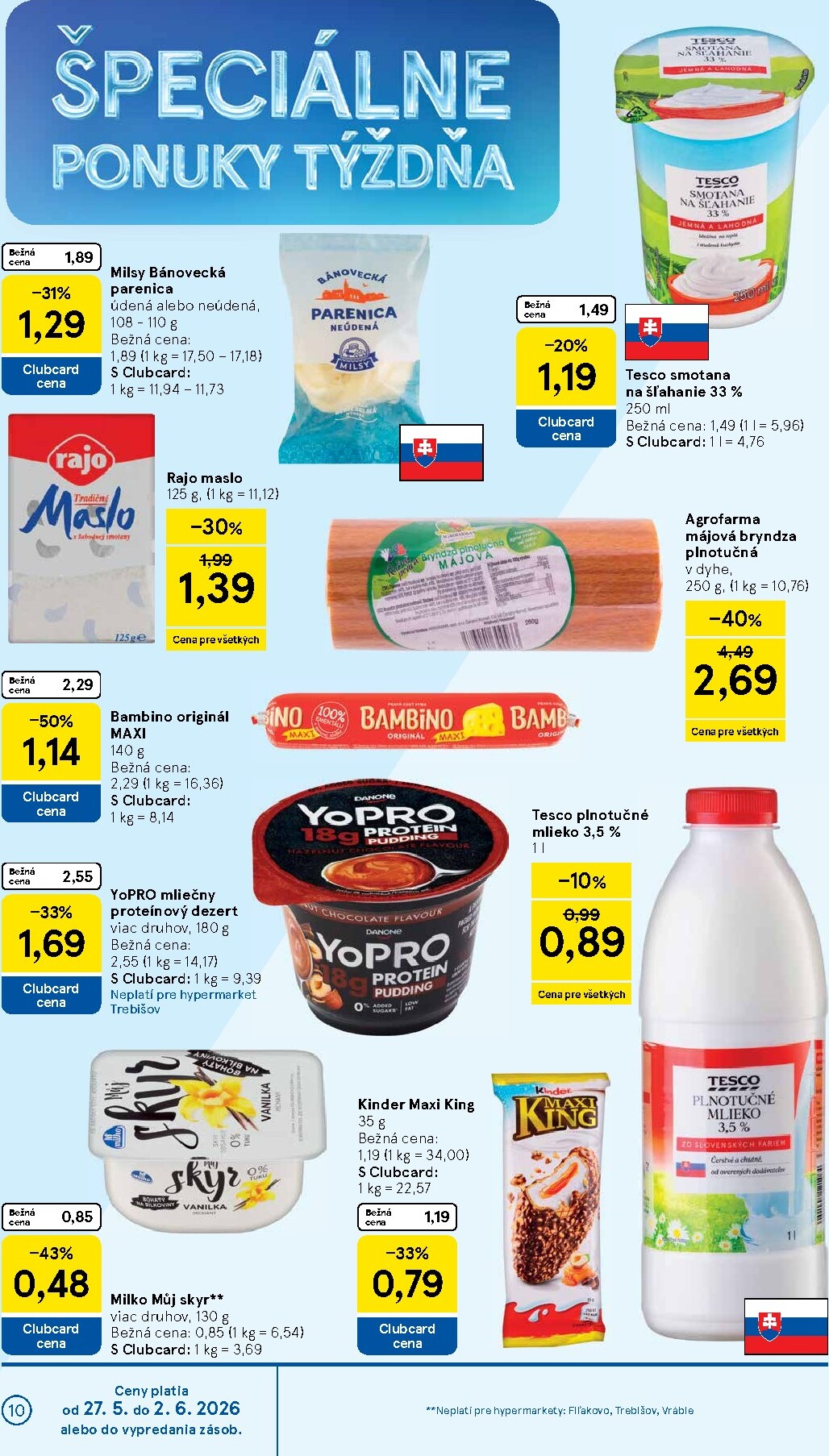 tesco - Nový Tesco leták od stredy, 27.05.2026 do utorka, 02.06.2026 - page: 10
