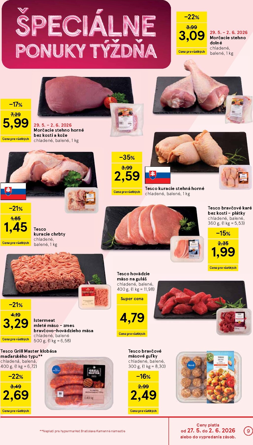 tesco - Nový Tesco leták od stredy, 27.05.2026 do utorka, 02.06.2026 - page: 9