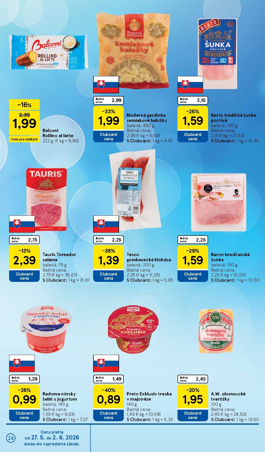 tesco - Nový Tesco supermarket leták od stredy, 27.05.2026 do utorka, 02.06.2026 - page: 24