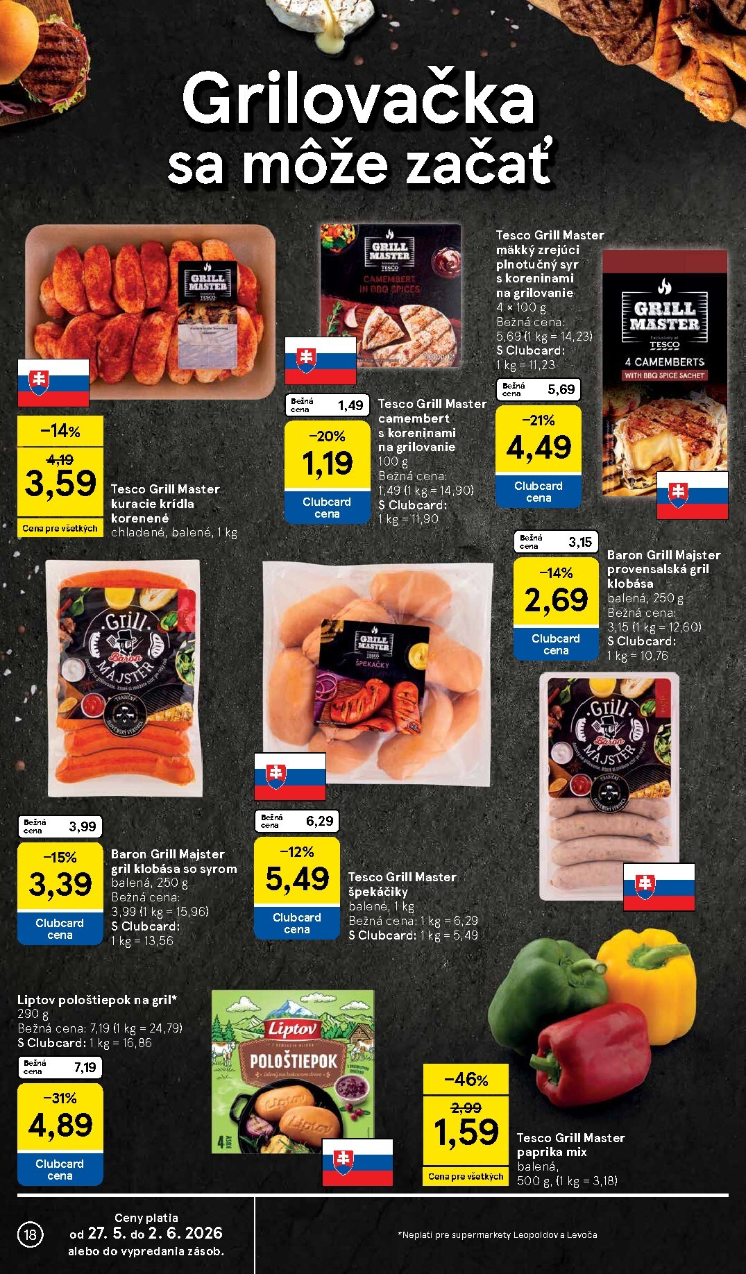 tesco - Nový Tesco supermarket leták od stredy, 27.05.2026 do utorka, 02.06.2026 - page: 18