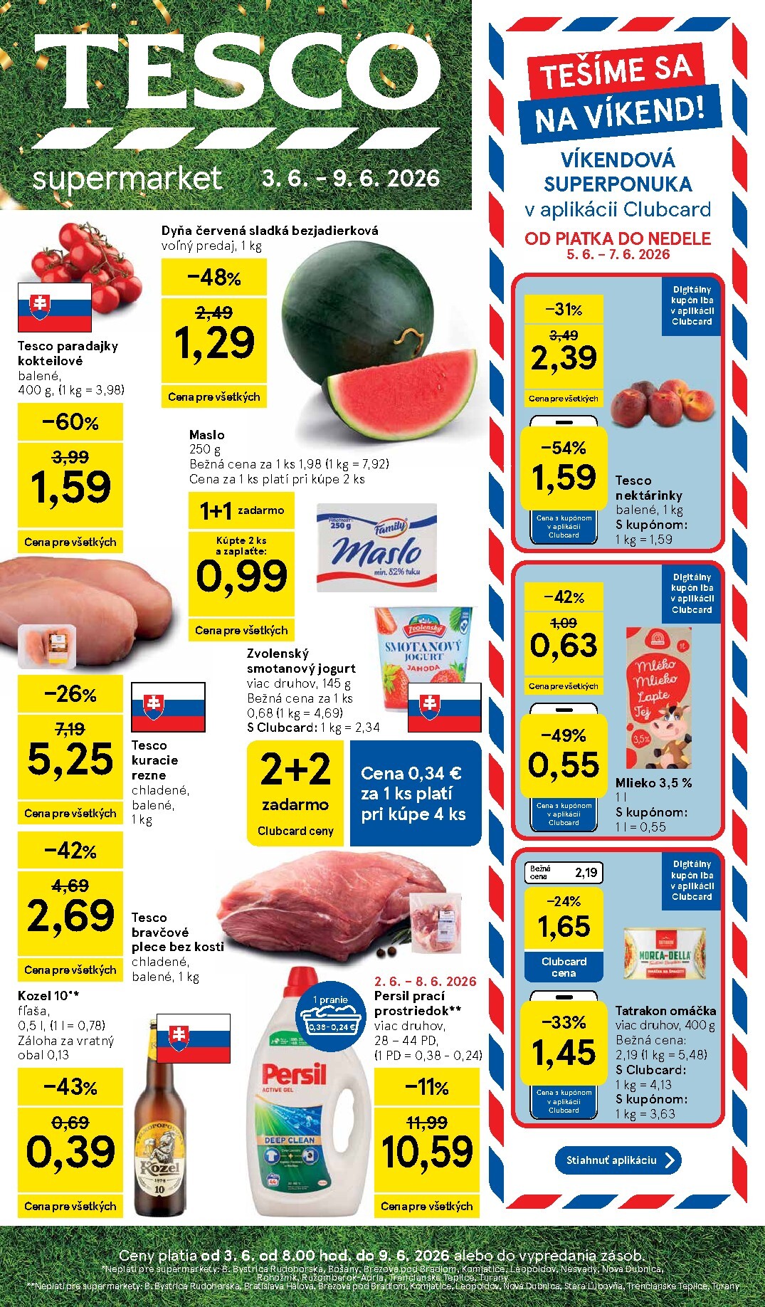 tesco - Nový Tesco supermarket leták od stredy, 03.06.2026 do utorka, 09.06.2026