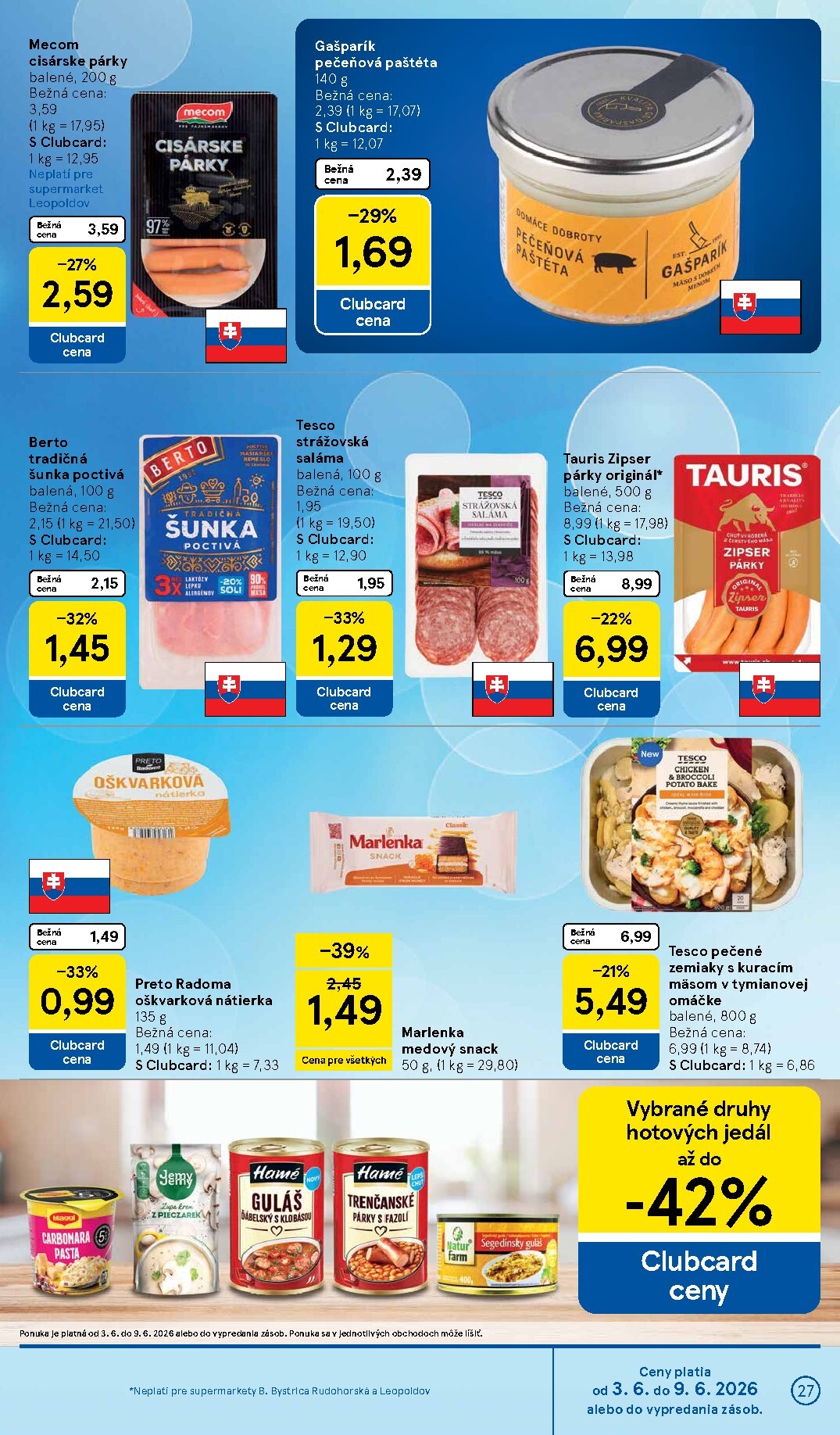tesco - Nový Tesco supermarket leták od stredy, 03.06.2026 do utorka, 09.06.2026 - page: 27