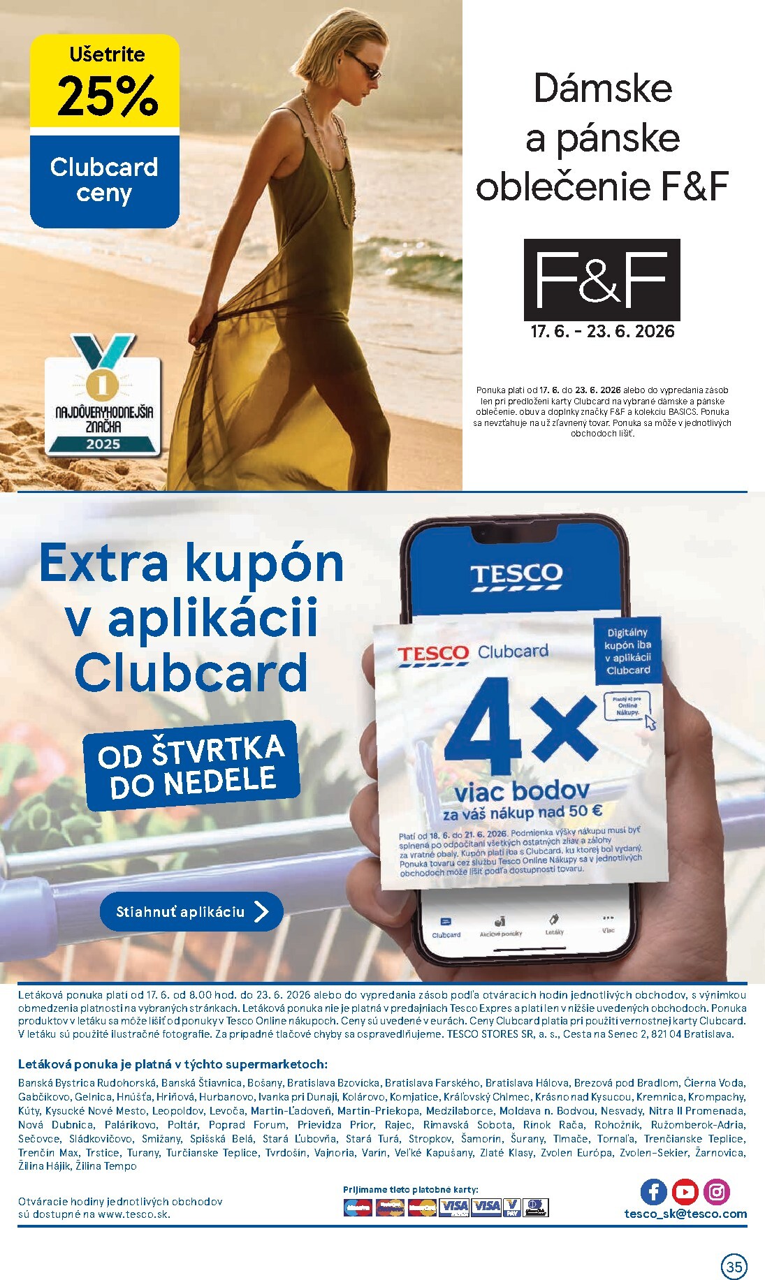 tesco - Nový Tesco supermarket leták od stredy, 17.06.2026 do utorka, 23.06.2026 - page: 35