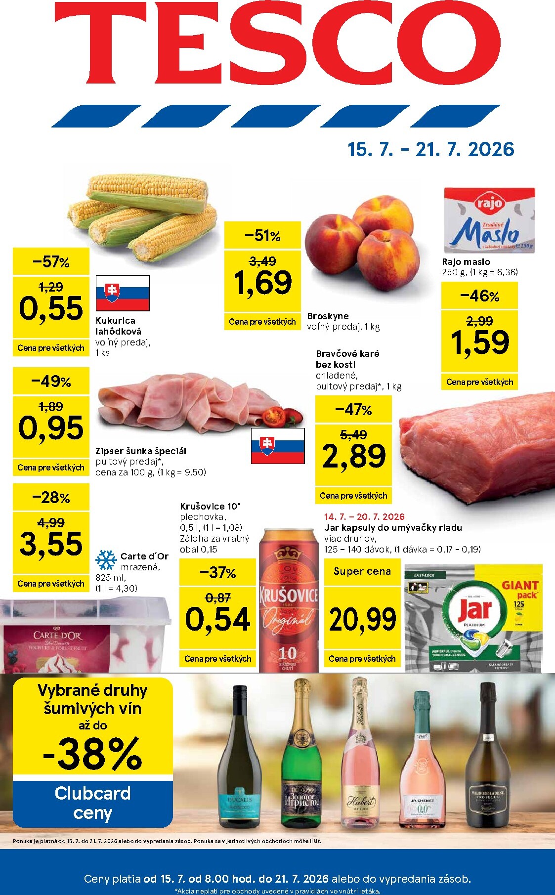 tesco - Nový Tesco leták od stredy, 15.07.2026 do utorka, 21.07.2026 - page: 1