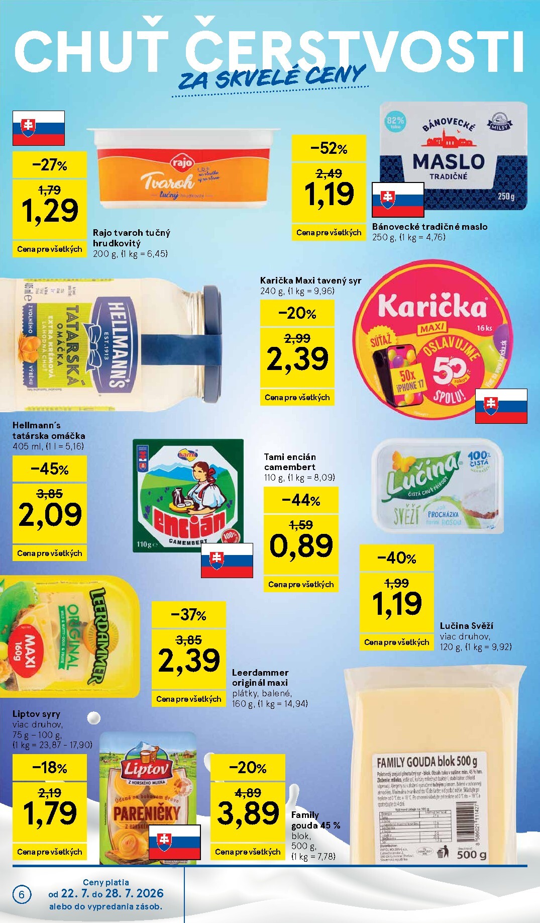 tesco - Nový Tesco leták od stredy, 22.07.2026 do utorka, 28.07.2026 - page: 6