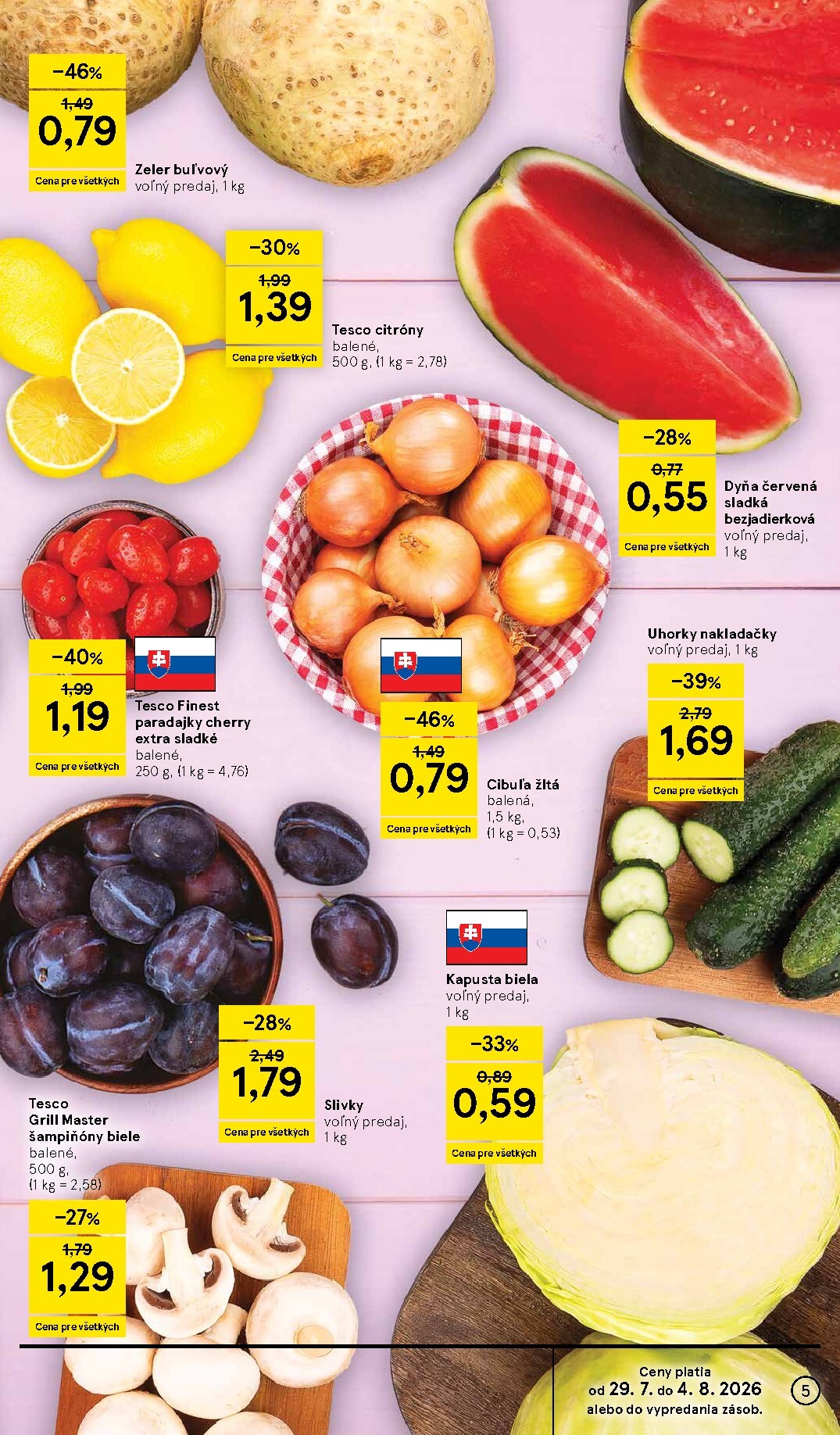 tesco - Nový Tesco supermarket leták od stredy, 29.07.2026 do utorka, 04.08.2026 - page: 5