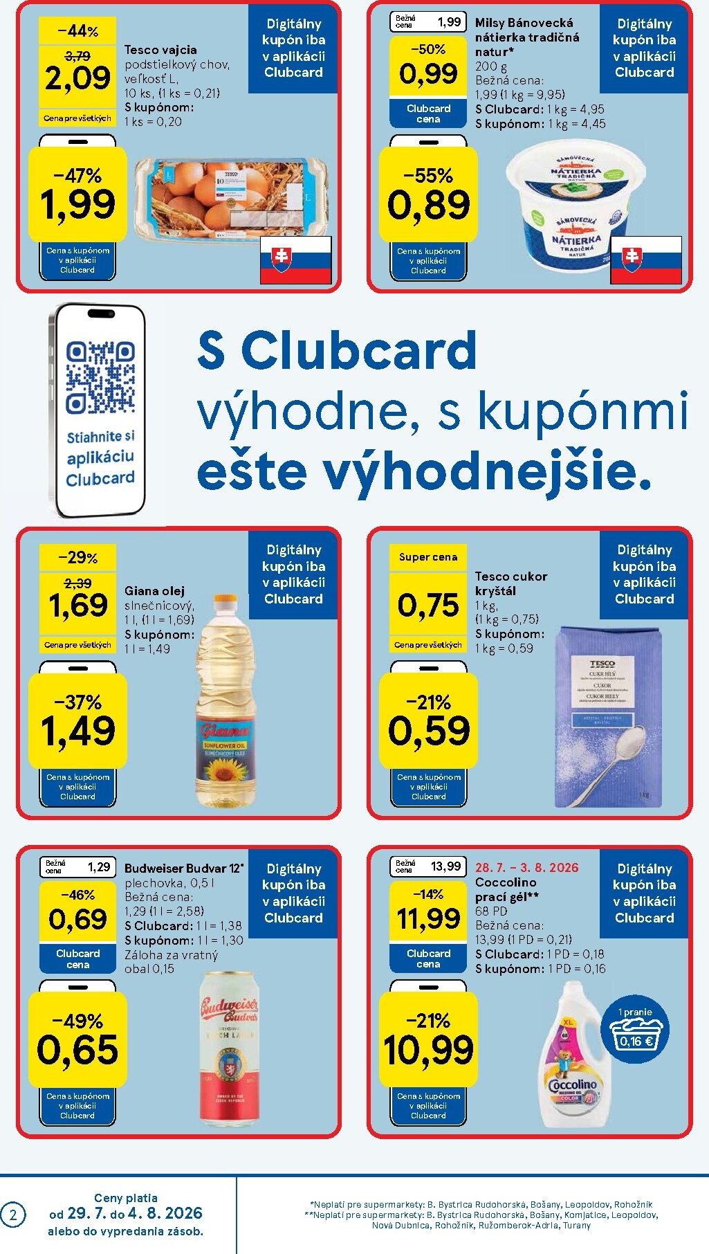 tesco - Nový Tesco supermarket leták od stredy, 29.07.2026 do utorka, 04.08.2026 - page: 2