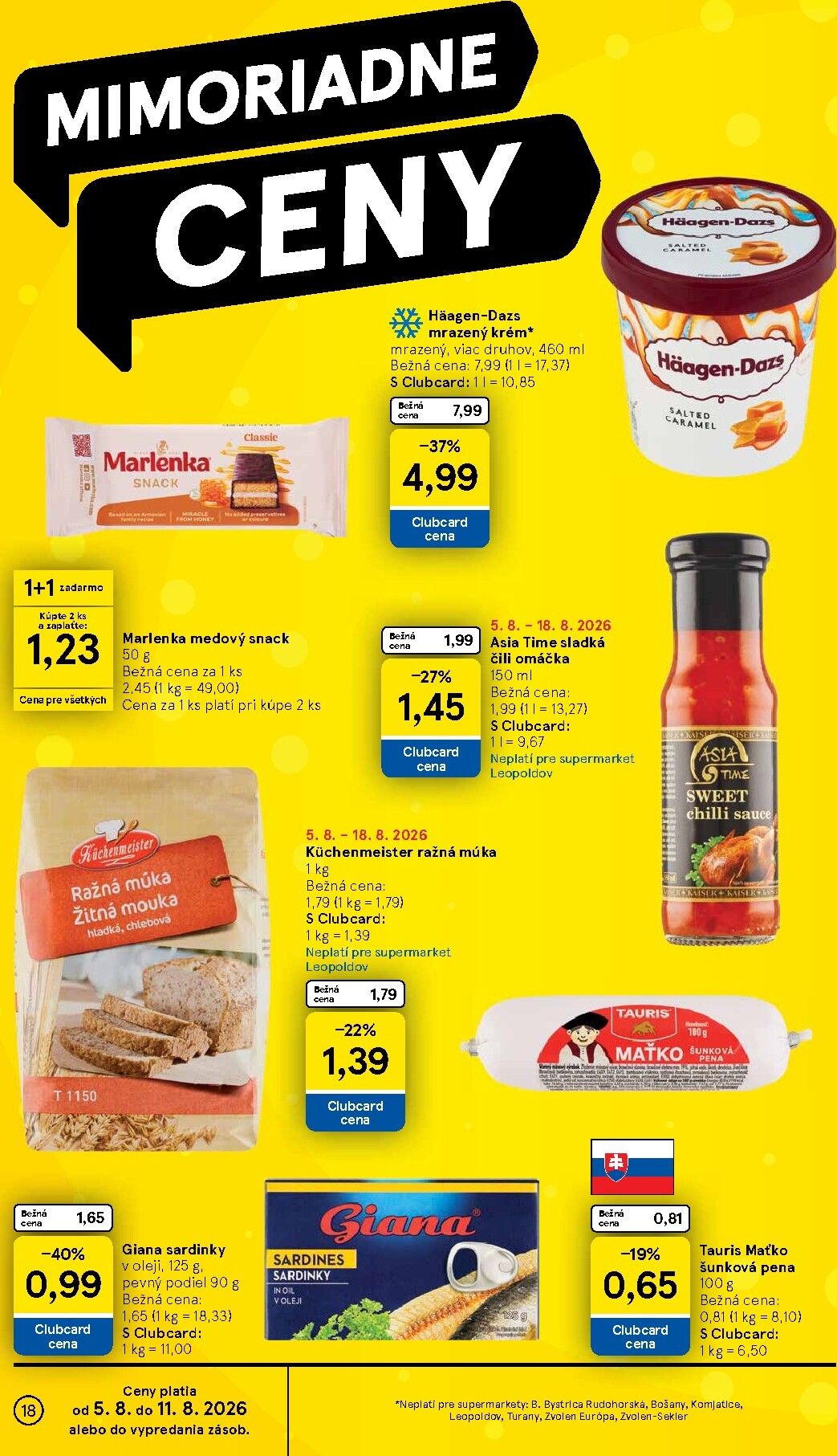 tesco - Nový Tesco supermarket leták od stredy, 05.08.2026 do utorka, 11.08.2026 - page: 18