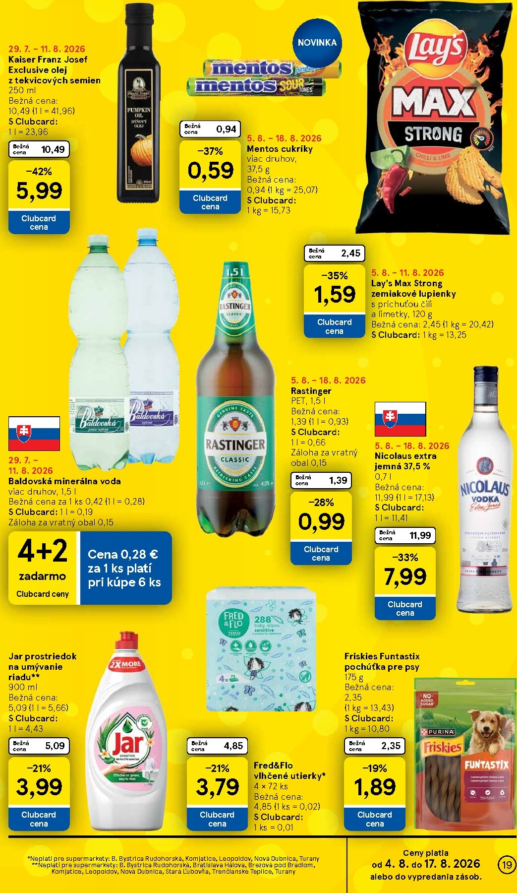 tesco - Nový Tesco supermarket leták od stredy, 05.08.2026 do utorka, 11.08.2026 - page: 19