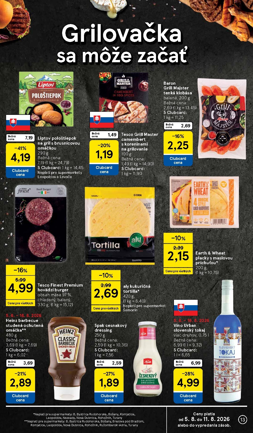 tesco - Nový Tesco supermarket leták od stredy, 05.08.2026 do utorka, 11.08.2026 - page: 13