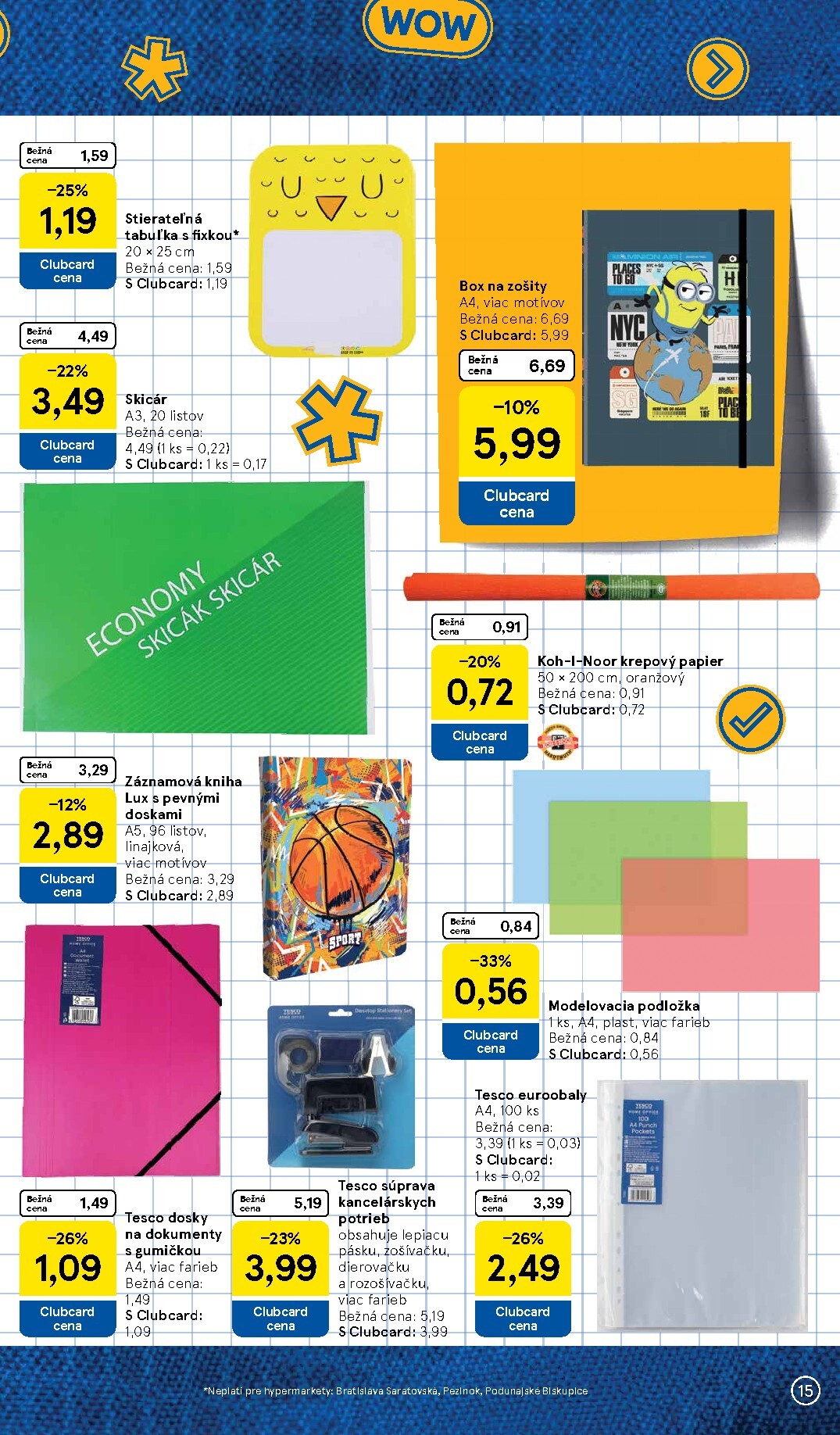 tesco - Aktuálny Tesco - Všetko pre vášho školáka leták od pondelka, 03.08.2026 do nedele, 13.09.2026 - page: 15