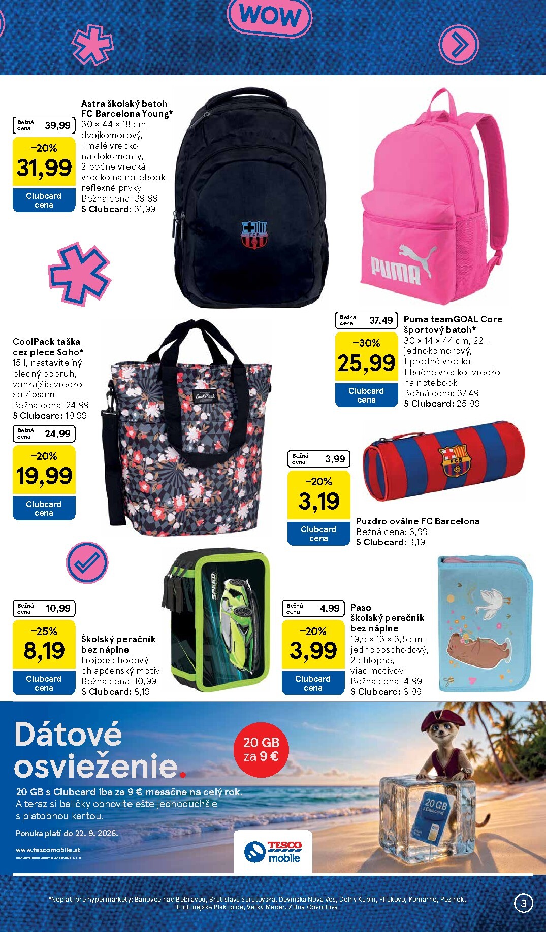 tesco - Aktuálny Tesco - Všetko pre vášho školáka leták od pondelka, 03.08.2026 do nedele, 13.09.2026 - page: 3