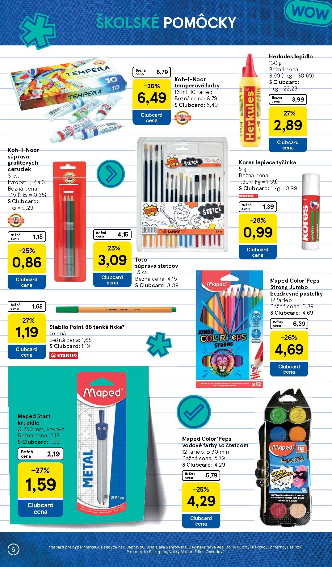tesco - Aktuálny Tesco - Všetko pre vášho školáka leták od pondelka, 03.08.2026 do nedele, 13.09.2026 - page: 6