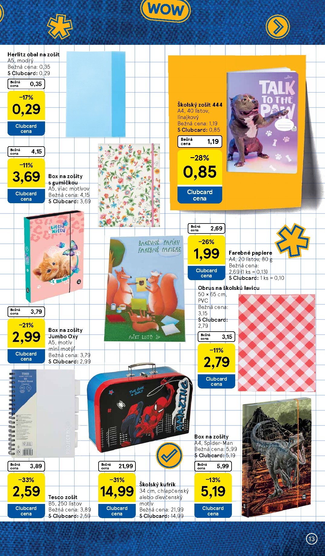 tesco - Aktuálny Tesco - Všetko pre vášho školáka leták od pondelka, 03.08.2026 do nedele, 13.09.2026 - page: 13
