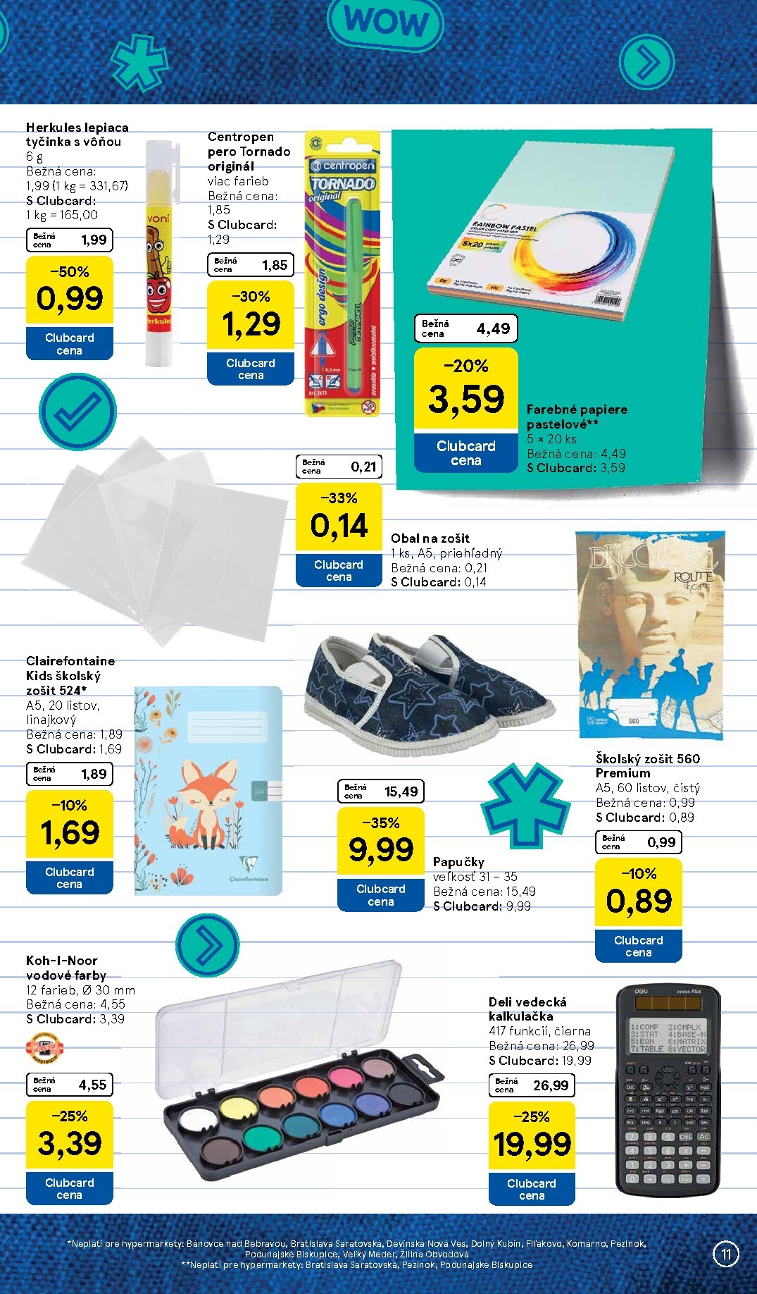 tesco - Aktuálny Tesco - Všetko pre vášho školáka leták od pondelka, 03.08.2026 do nedele, 13.09.2026 - page: 11