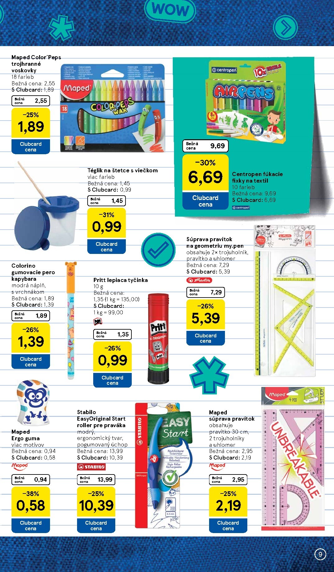 tesco - Aktuálny Tesco - Všetko pre vášho školáka leták od pondelka, 03.08.2026 do nedele, 13.09.2026 - page: 9