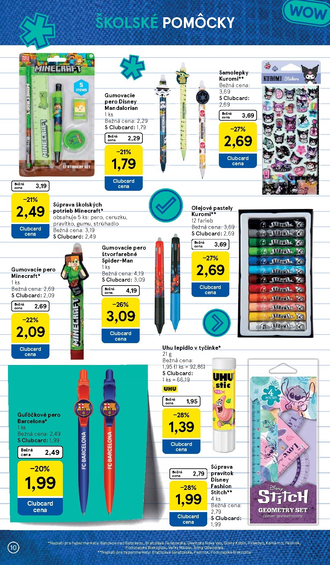 tesco - Aktuálny Tesco - Všetko pre vášho školáka leták od pondelka, 03.08.2026 do nedele, 13.09.2026 - page: 10