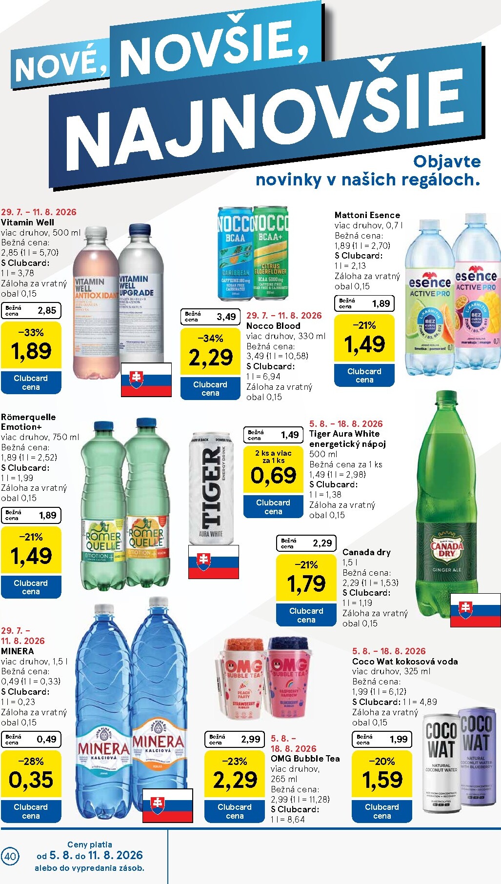 tesco - Nový Tesco leták od stredy, 05.08.2026 do utorka, 11.08.2026 - page: 40