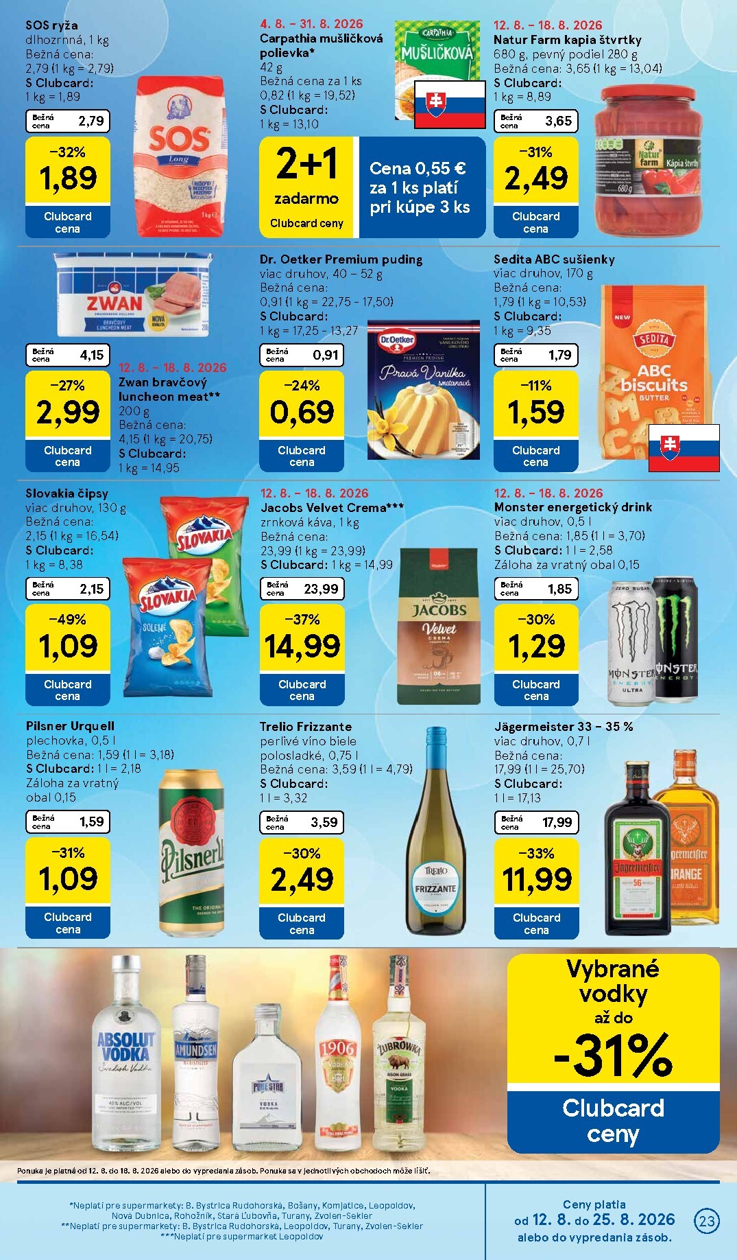 tesco - Nový Tesco supermarket leták od stredy, 12.08.2026 do utorka, 18.08.2026 - page: 23
