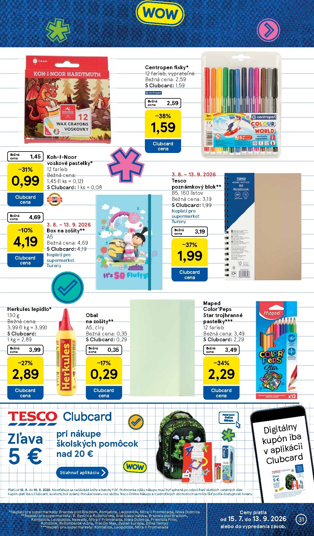tesco - Nový Tesco supermarket leták od stredy, 12.08.2026 do utorka, 18.08.2026 - page: 31