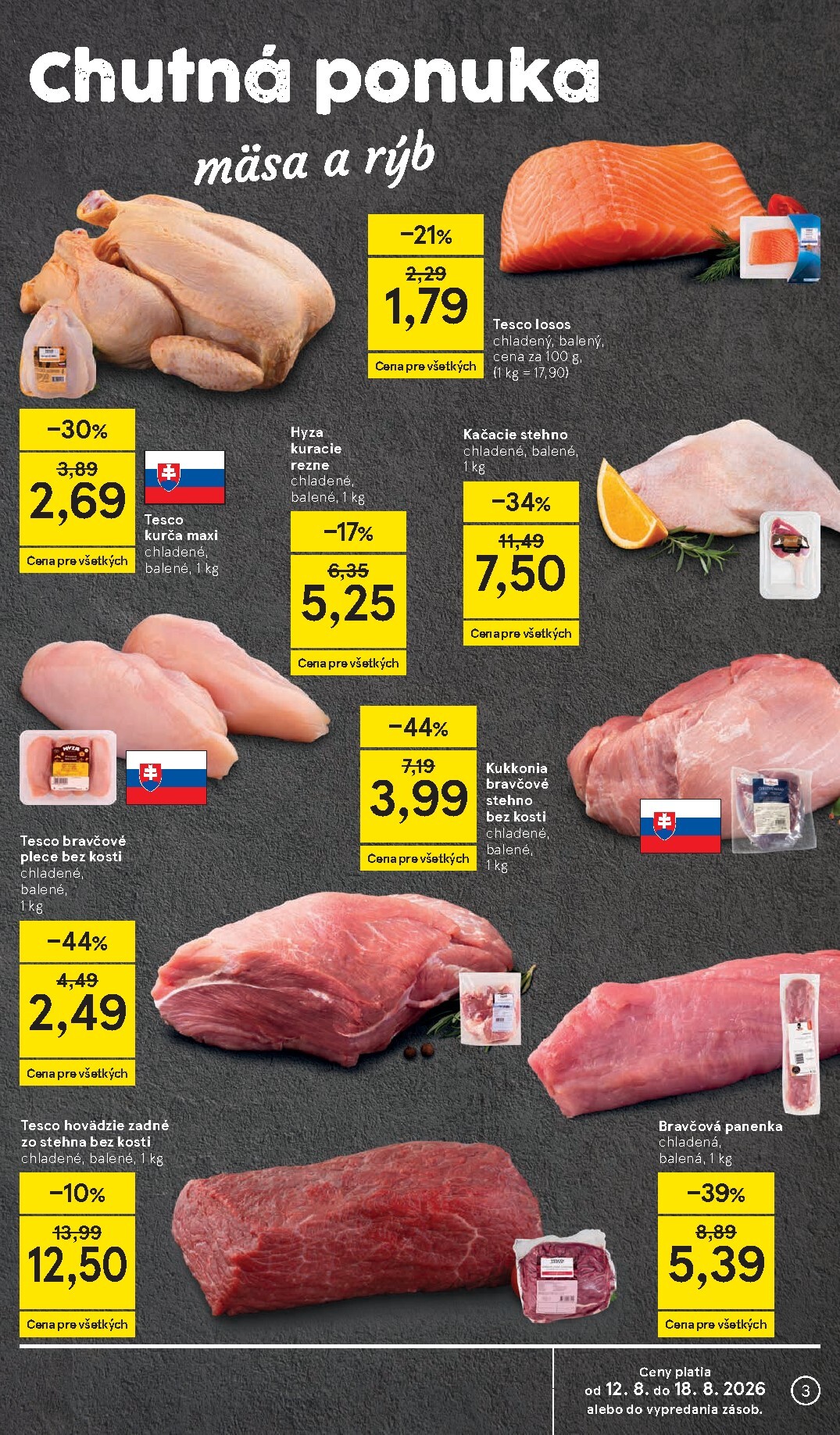 tesco - Nový Tesco supermarket leták od stredy, 12.08.2026 do utorka, 18.08.2026 - page: 3