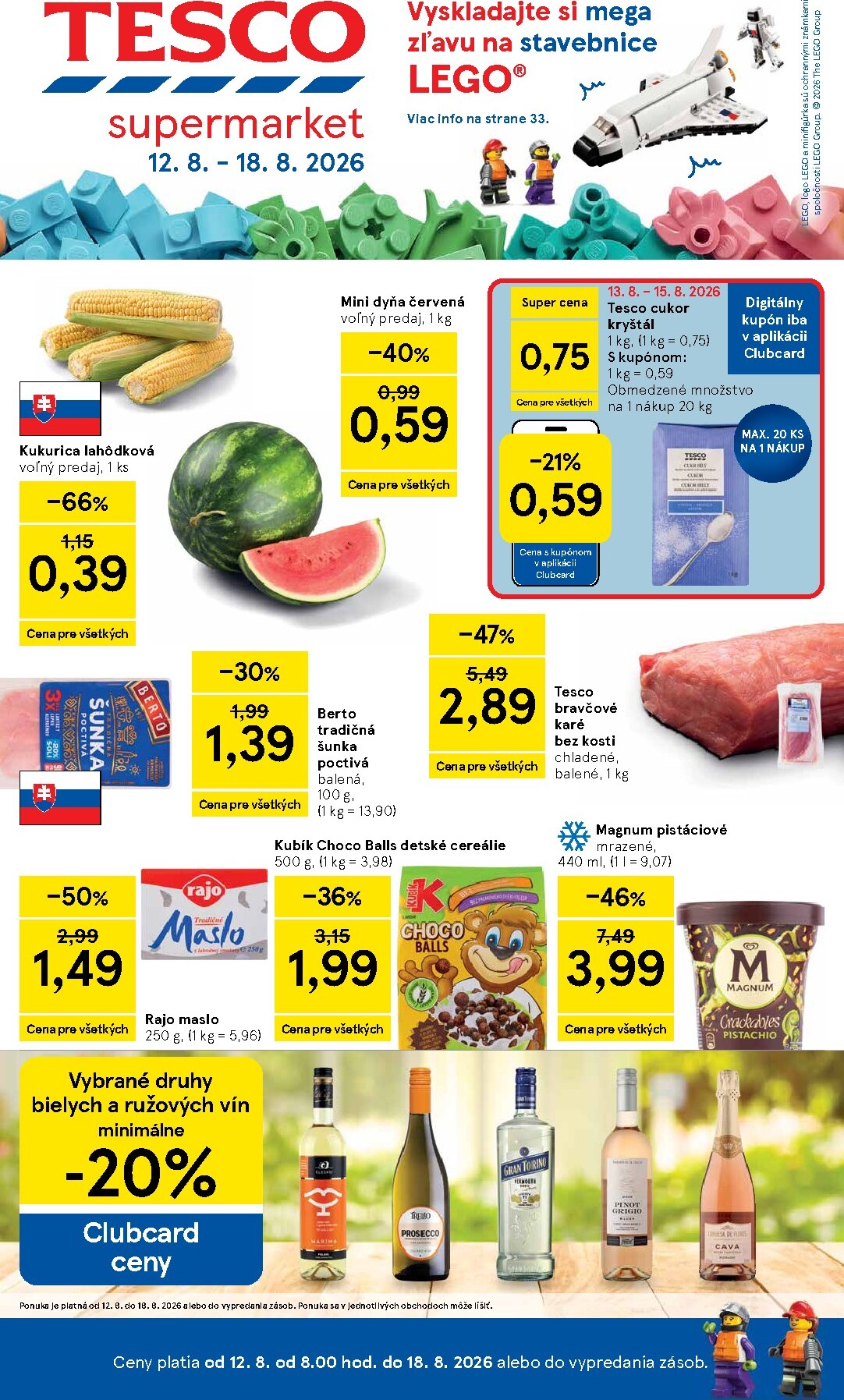 tesco - Nový Tesco supermarket leták od stredy, 12.08.2026 do utorka, 18.08.2026
