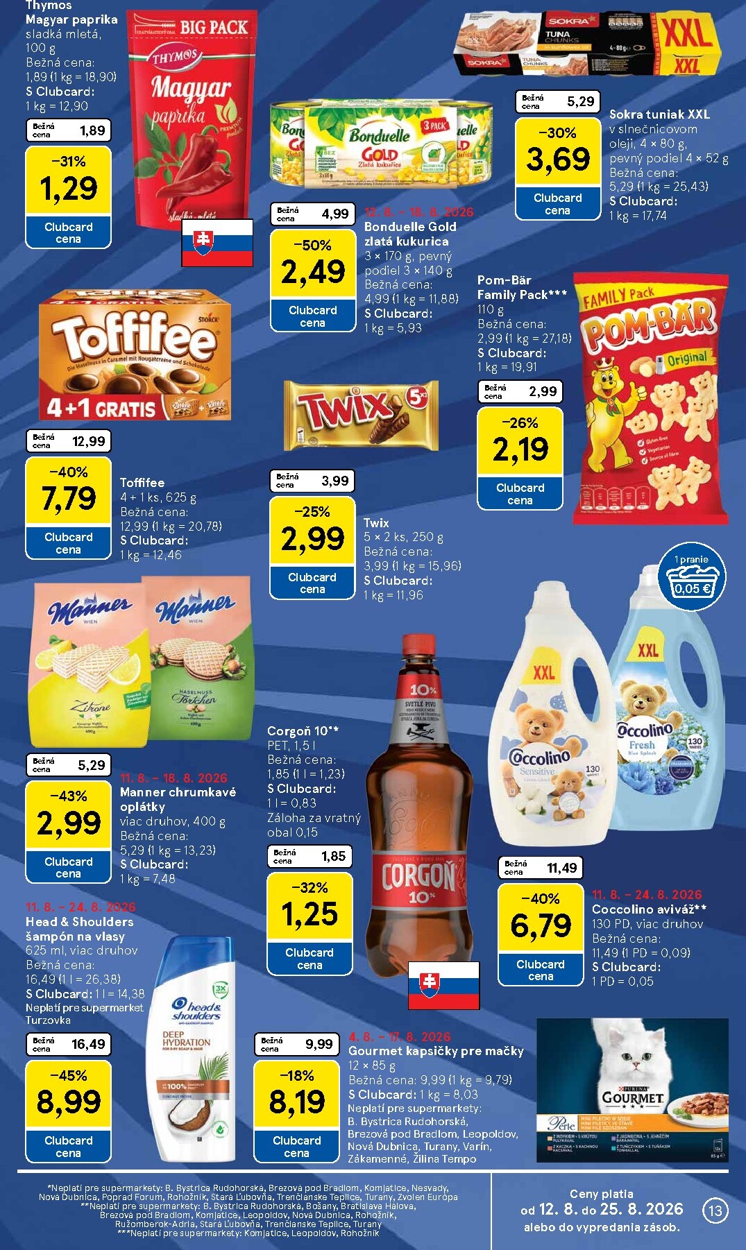 tesco - Nový Tesco supermarket leták od stredy, 12.08.2026 do utorka, 18.08.2026 - page: 13