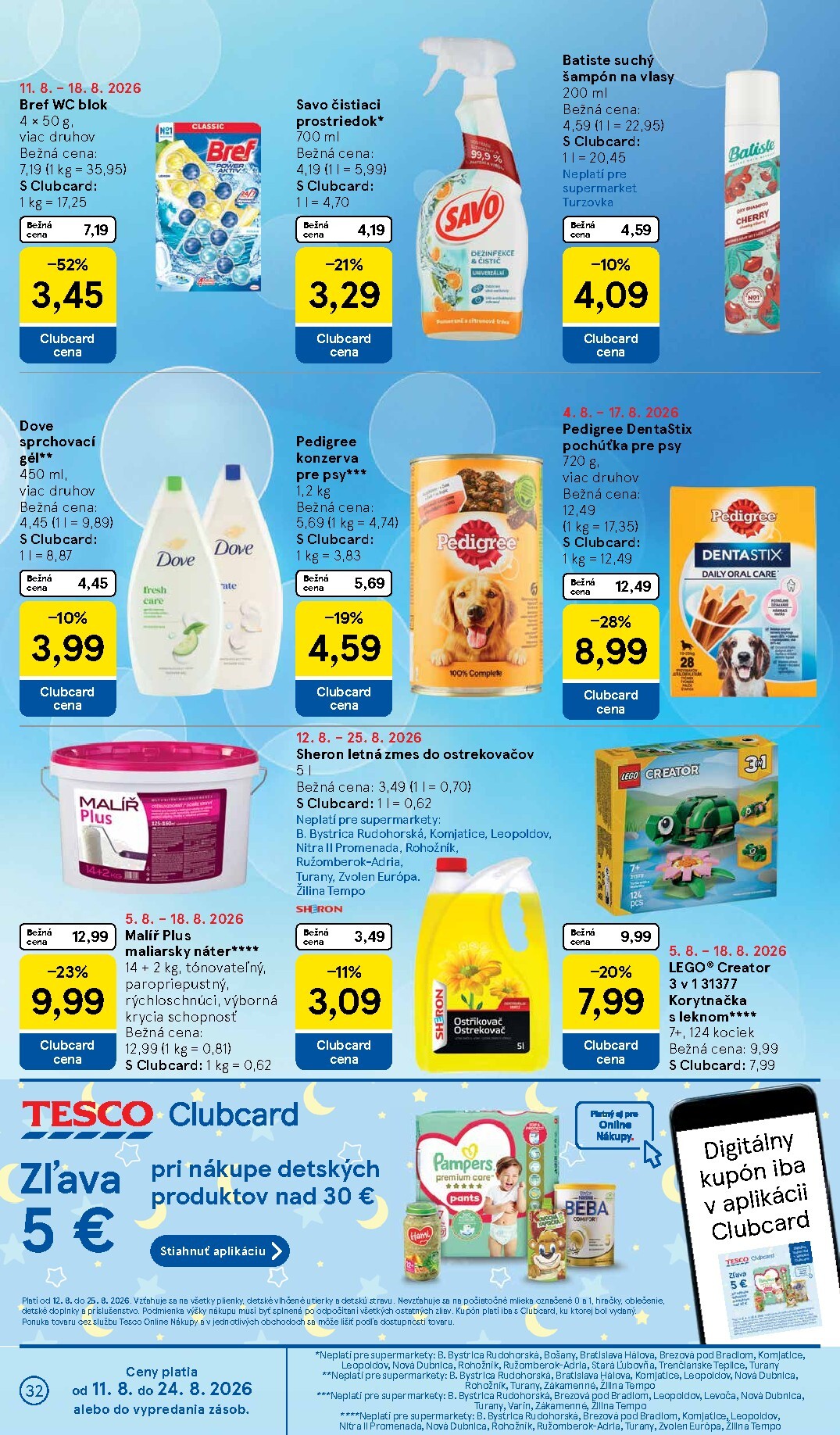 tesco - Nový Tesco supermarket leták od stredy, 12.08.2026 do utorka, 18.08.2026 - page: 32