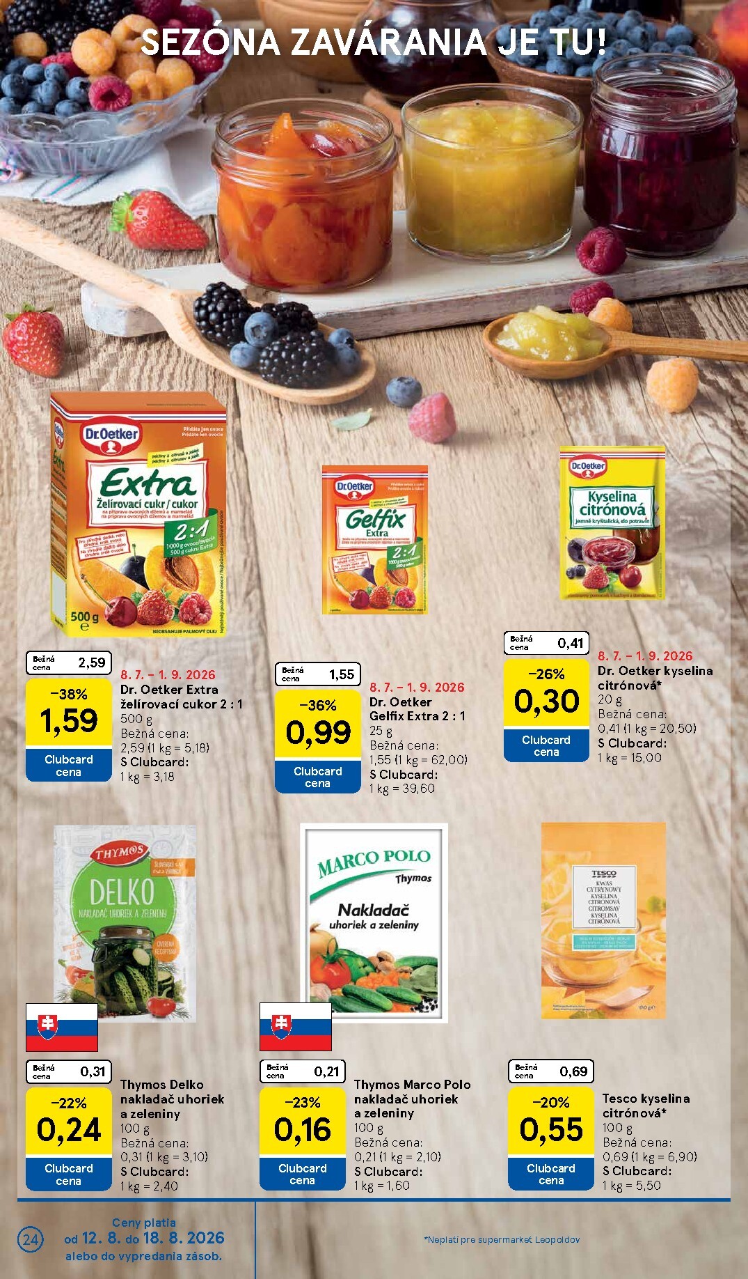 tesco - Nový Tesco supermarket leták od stredy, 12.08.2026 do utorka, 18.08.2026 - page: 24