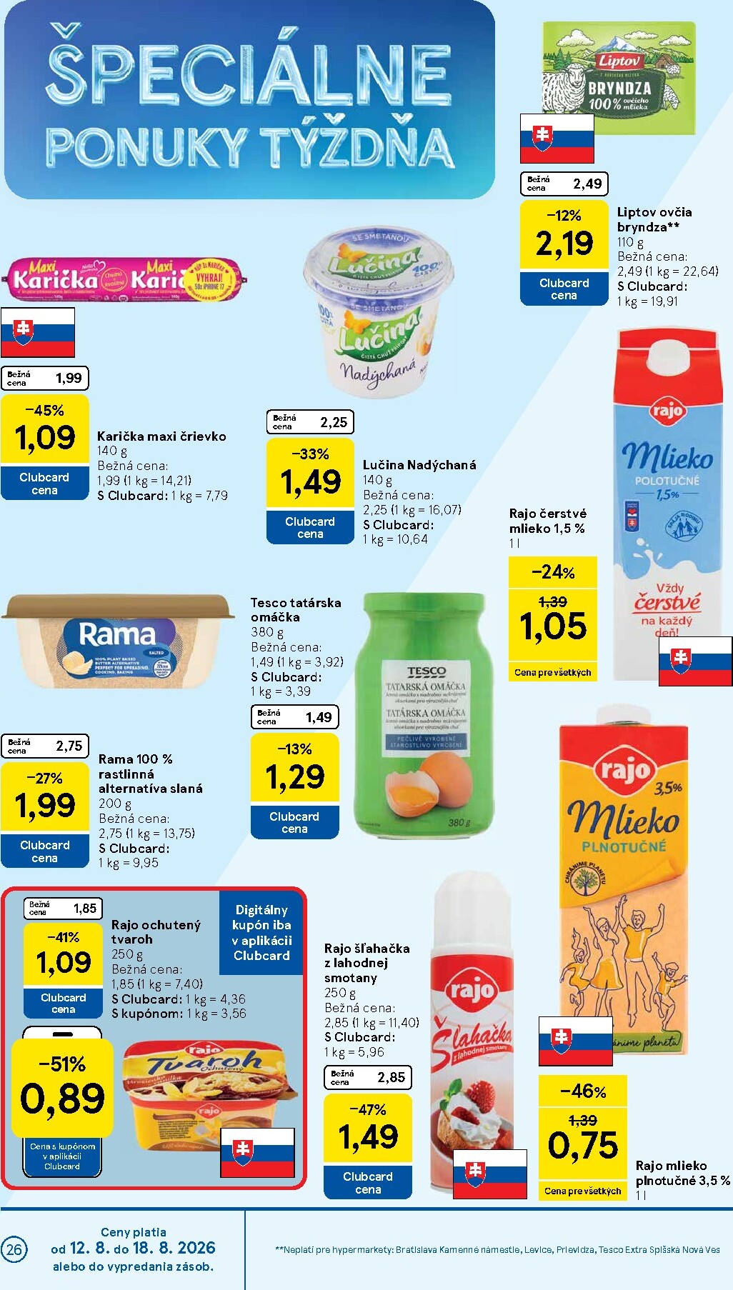 tesco - Nový Tesco leták od stredy, 12.08.2026 do utorka, 18.08.2026 - page: 26