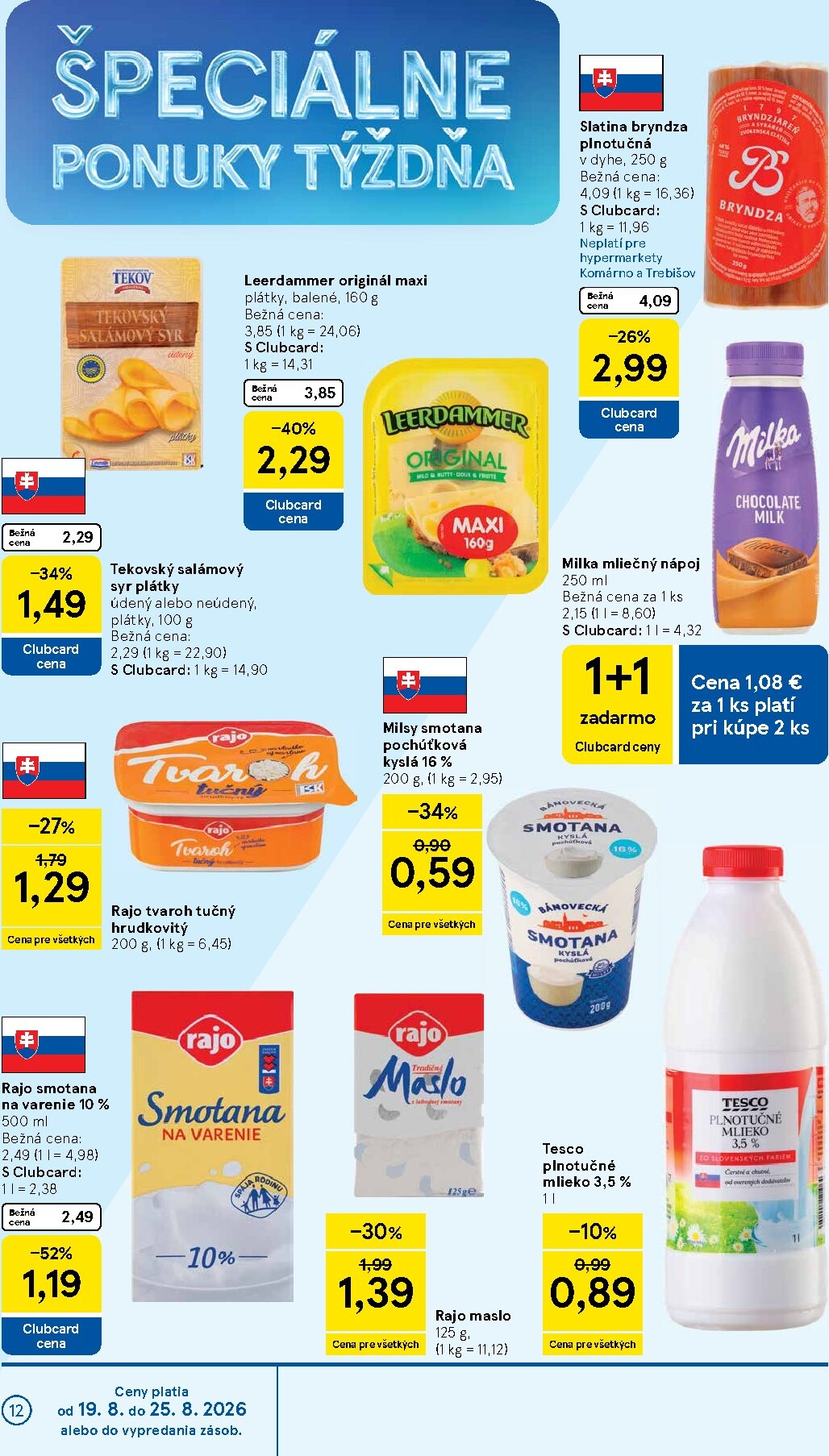 tesco - Nový Tesco leták od stredy, 19.08.2026 do utorka, 25.08.2026 - page: 12