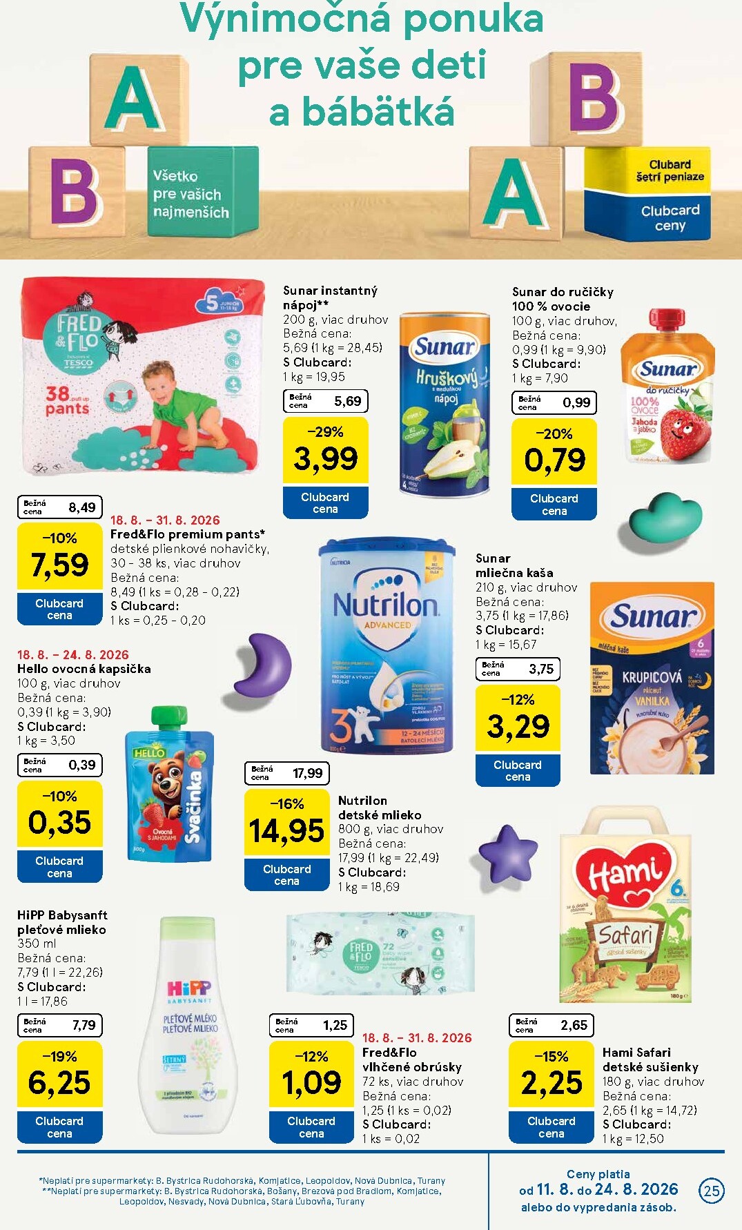 tesco - Nový Tesco supermarket leták od stredy, 19.08.2026 do utorka, 25.08.2026 - page: 25