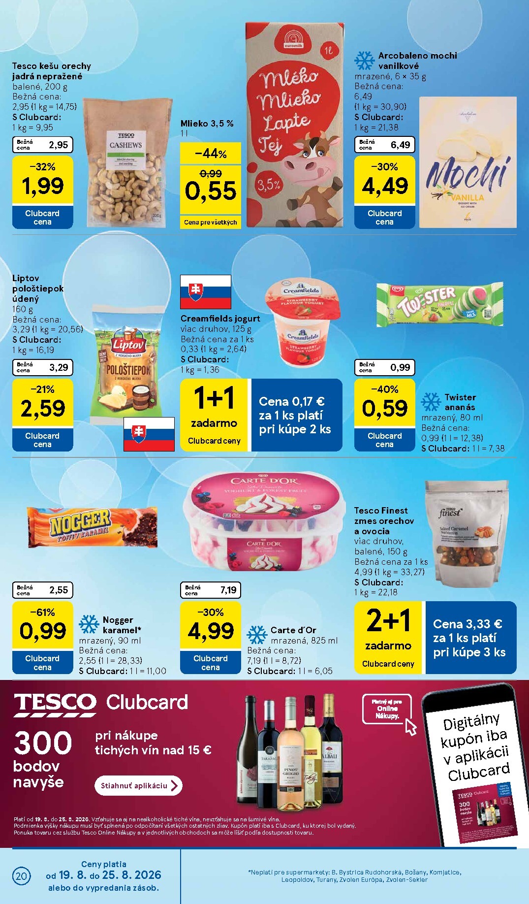 tesco - Nový Tesco supermarket leták od stredy, 19.08.2026 do utorka, 25.08.2026 - page: 20