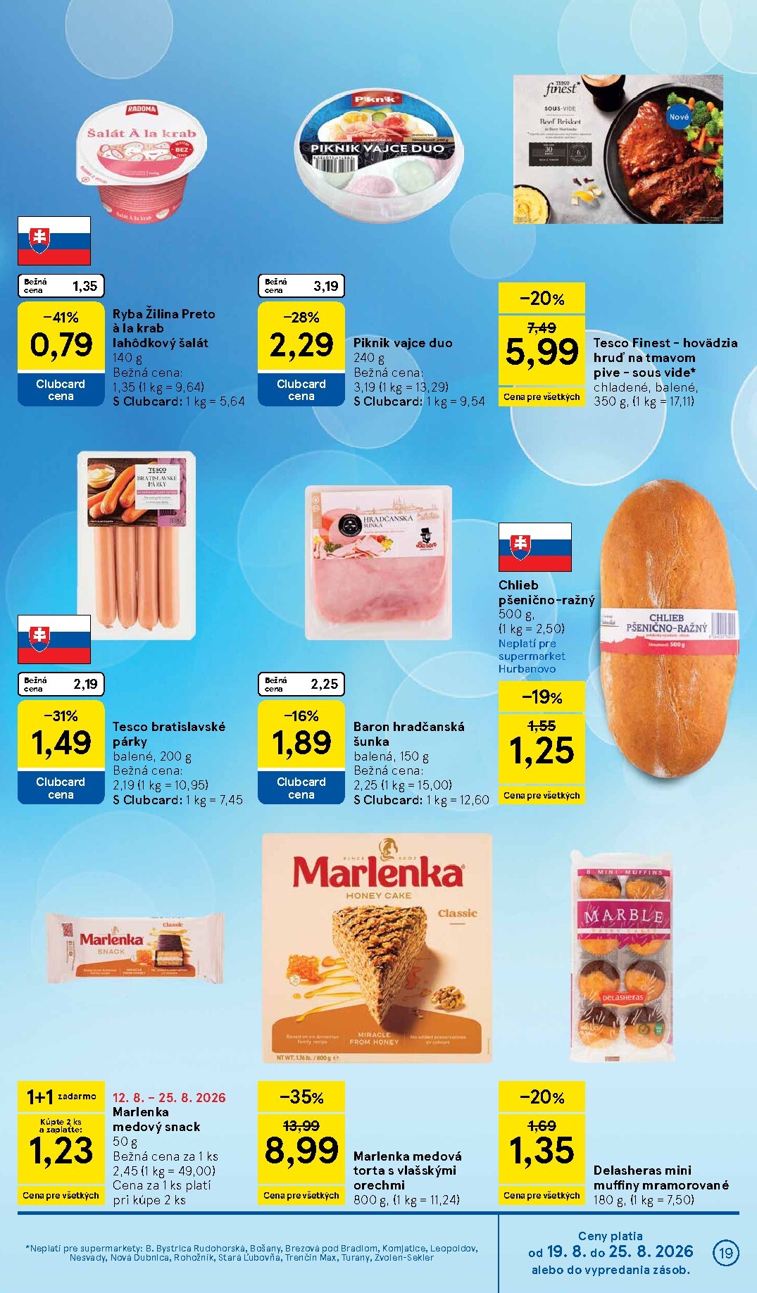 tesco - Nový Tesco supermarket leták od stredy, 19.08.2026 do utorka, 25.08.2026 - page: 19