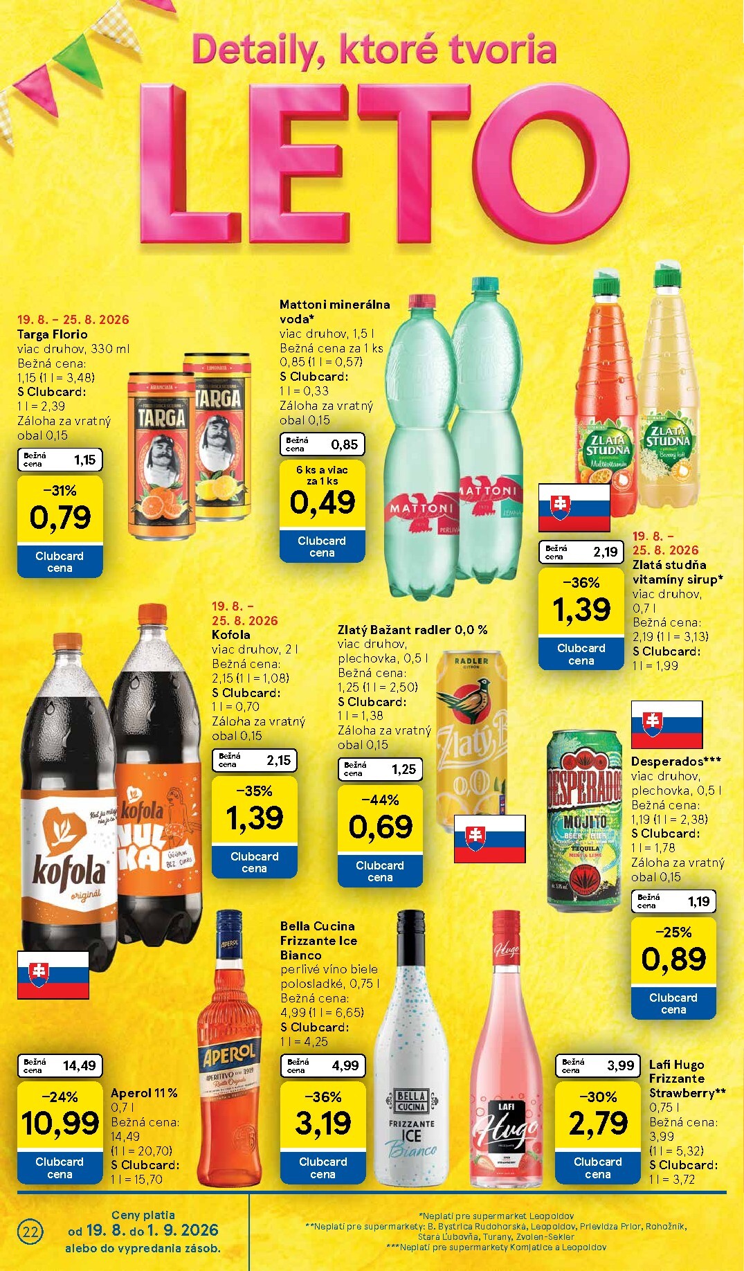 tesco - Nový Tesco supermarket leták od stredy, 19.08.2026 do utorka, 25.08.2026 - page: 22