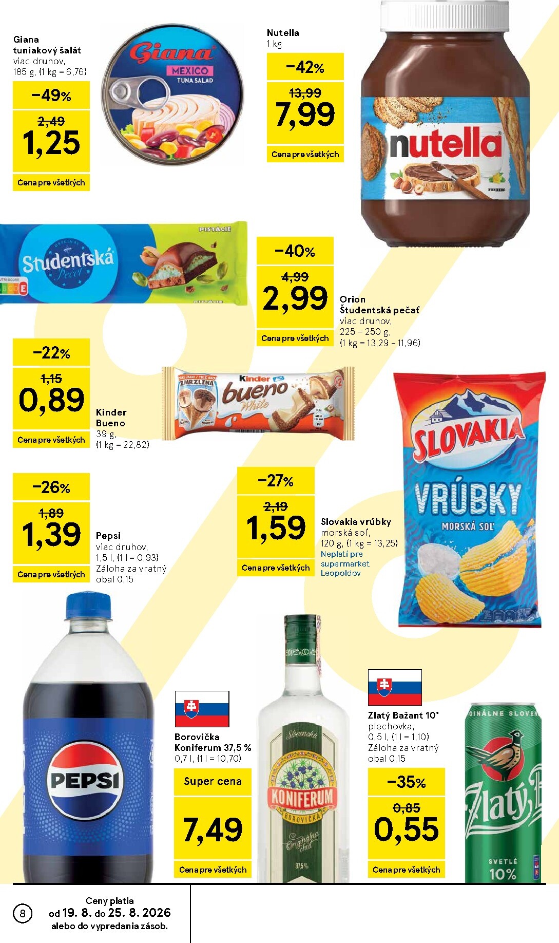 tesco - Nový Tesco supermarket leták od stredy, 19.08.2026 do utorka, 25.08.2026 - page: 8