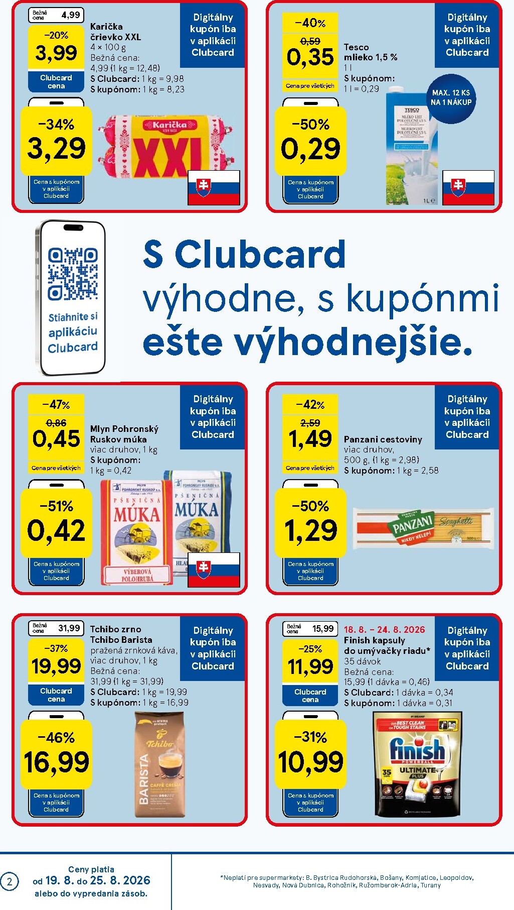 tesco - Nový Tesco supermarket leták od stredy, 19.08.2026 do utorka, 25.08.2026 - page: 2