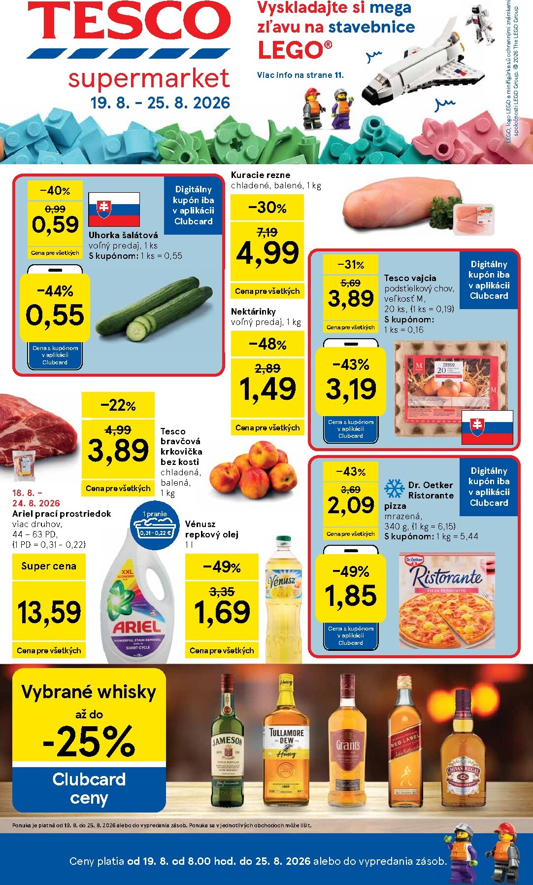 tesco - Nový Tesco supermarket leták od stredy, 19.08.2026 do utorka, 25.08.2026