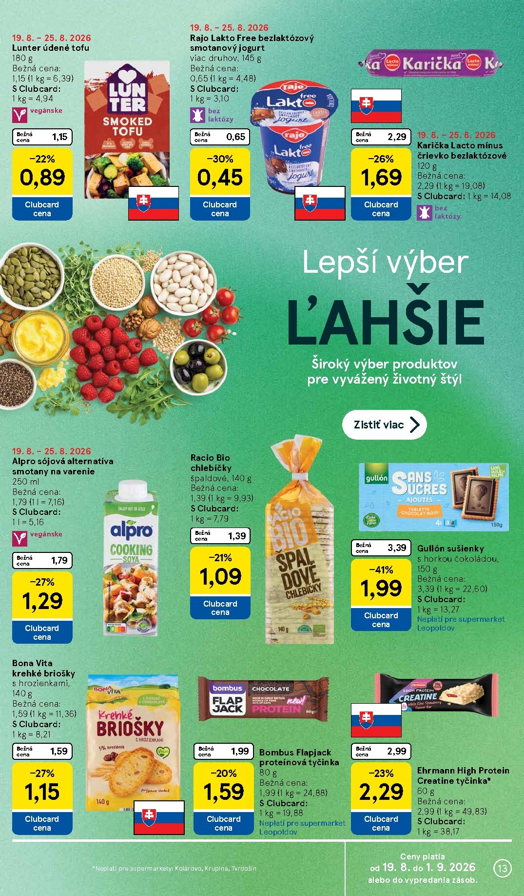 tesco - Nový Tesco supermarket leták od stredy, 19.08.2026 do utorka, 25.08.2026 - page: 13