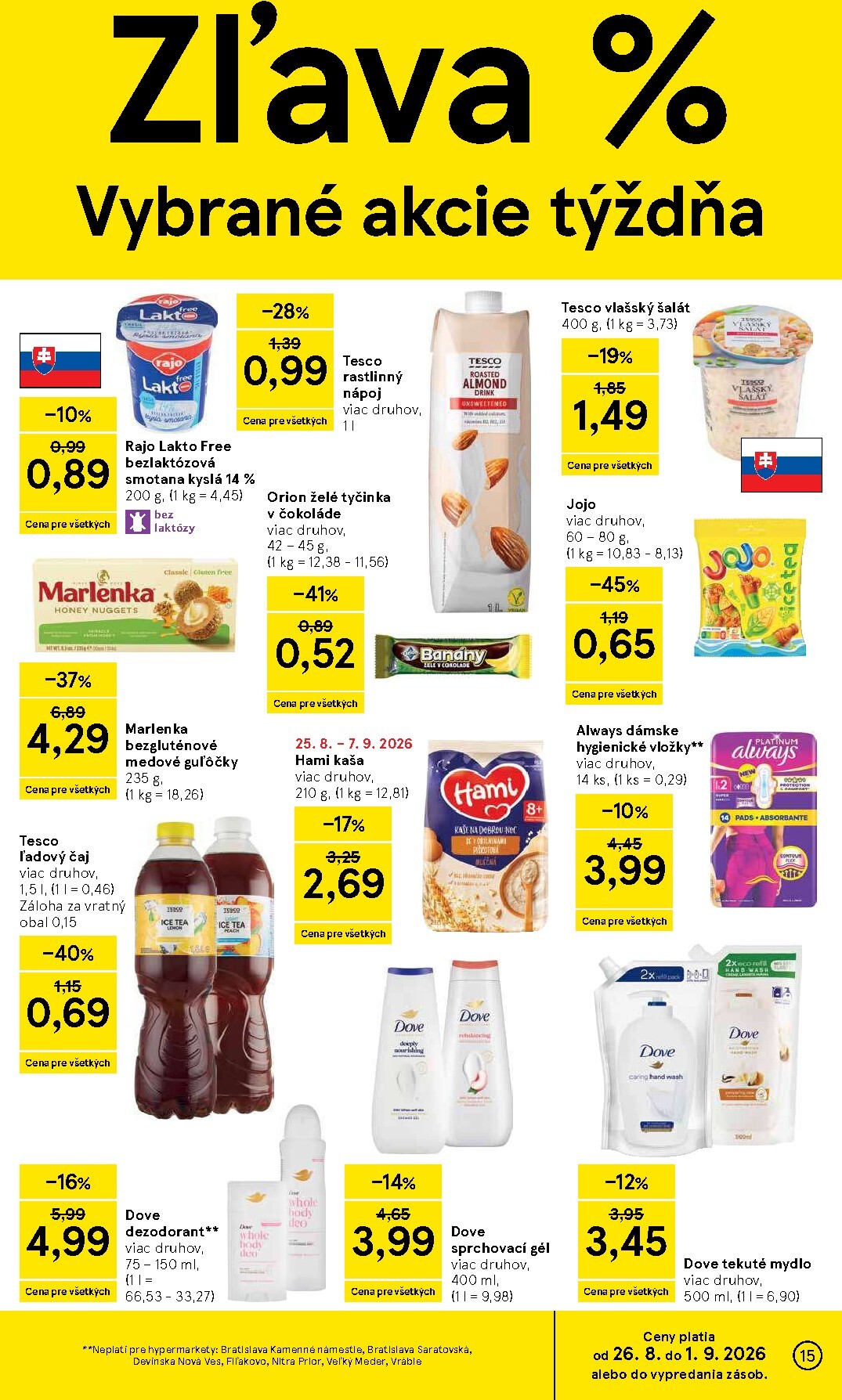 tesco - Nový Tesco leták od stredy, 26.08.2026 do utorka, 01.09.2026 - page: 15