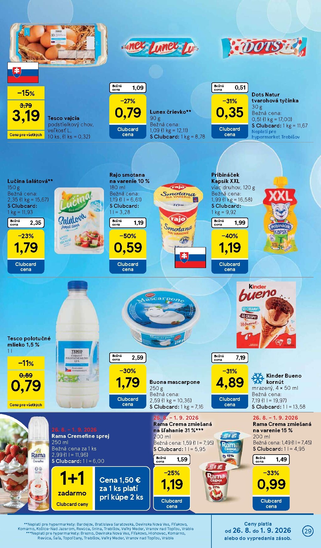 tesco - Nový Tesco leták od stredy, 26.08.2026 do utorka, 01.09.2026 - page: 29